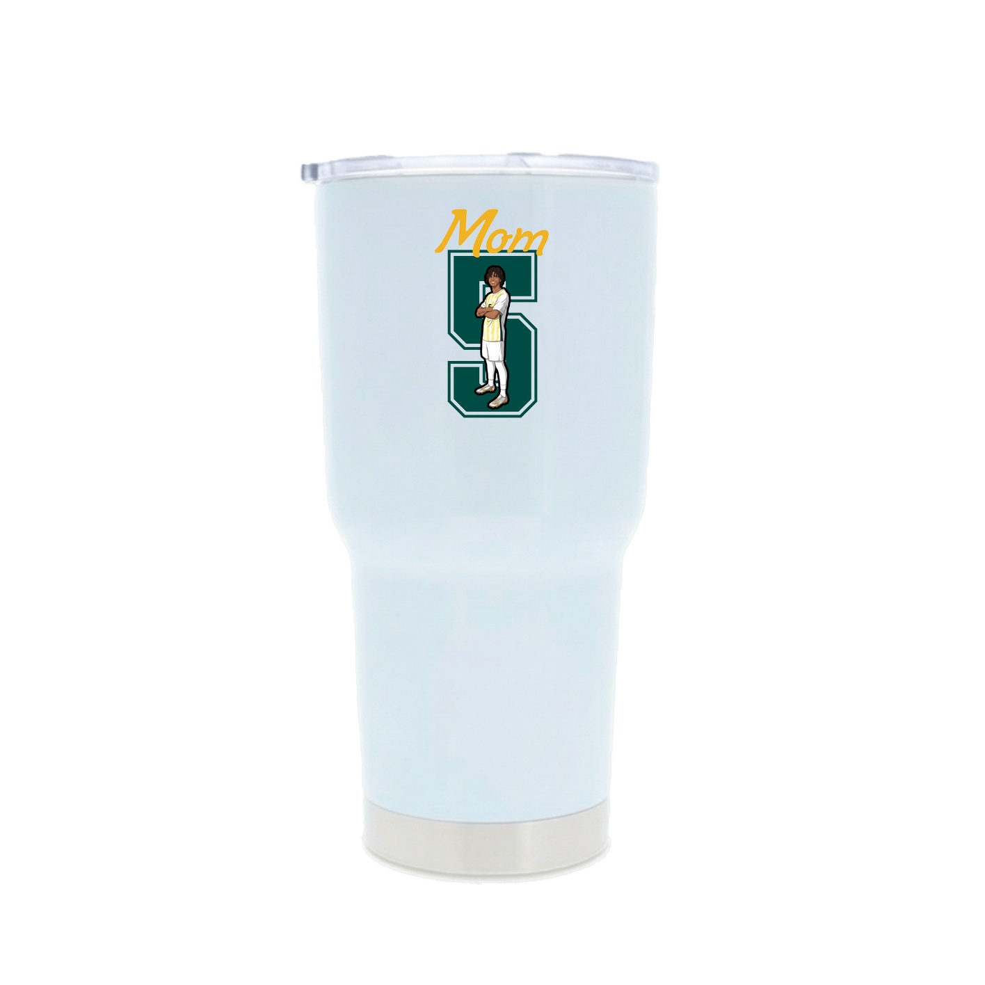 30oz Stainless Steel Tumbler — Mothers Day Shirsey in White