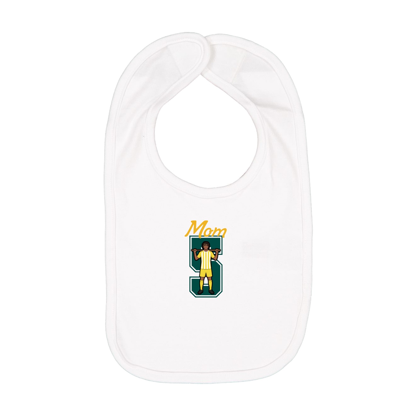 Infant Bib — Mothers Day Shirsey in White