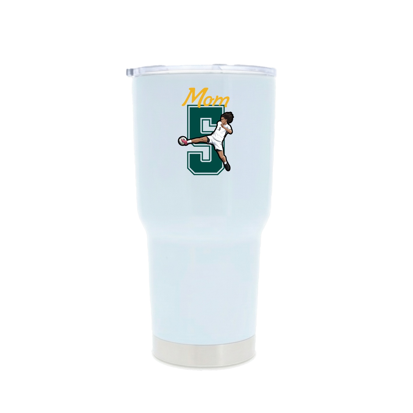 30oz Stainless Steel Tumbler — Mothers Day Shirsey in White
