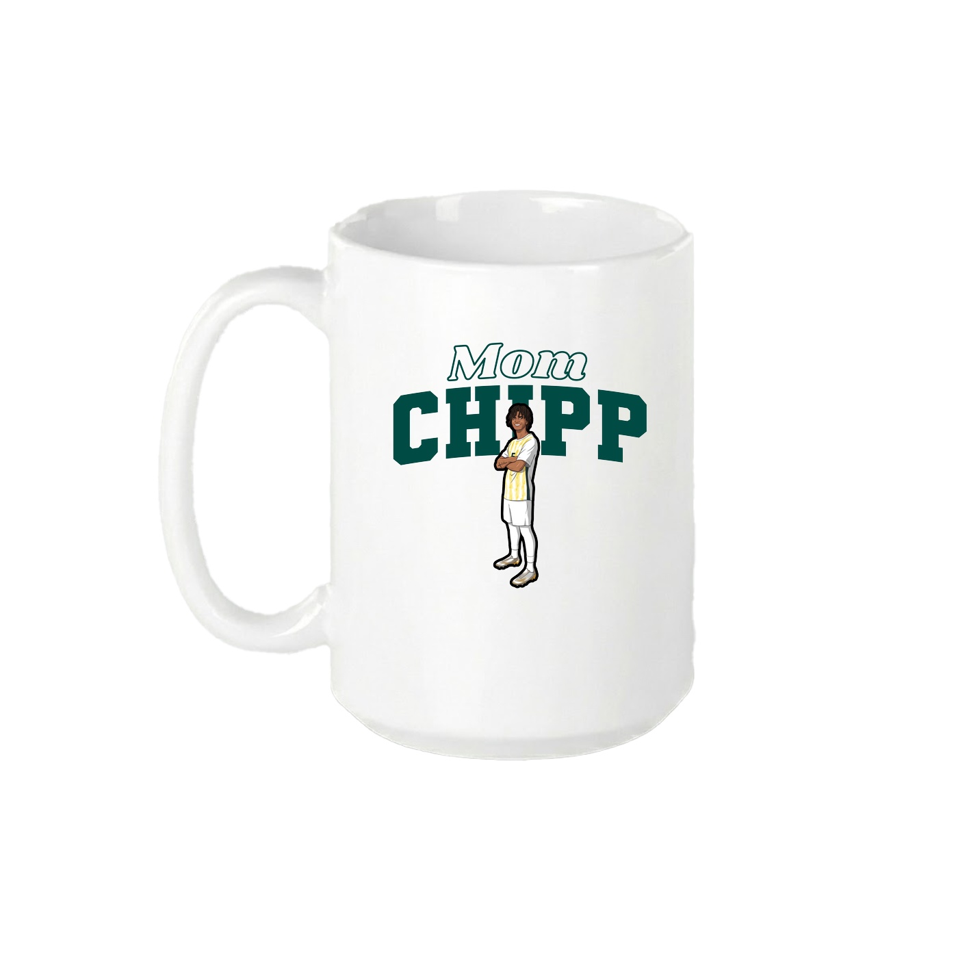 15oz Coffee Mug — Mothers Day Block in White