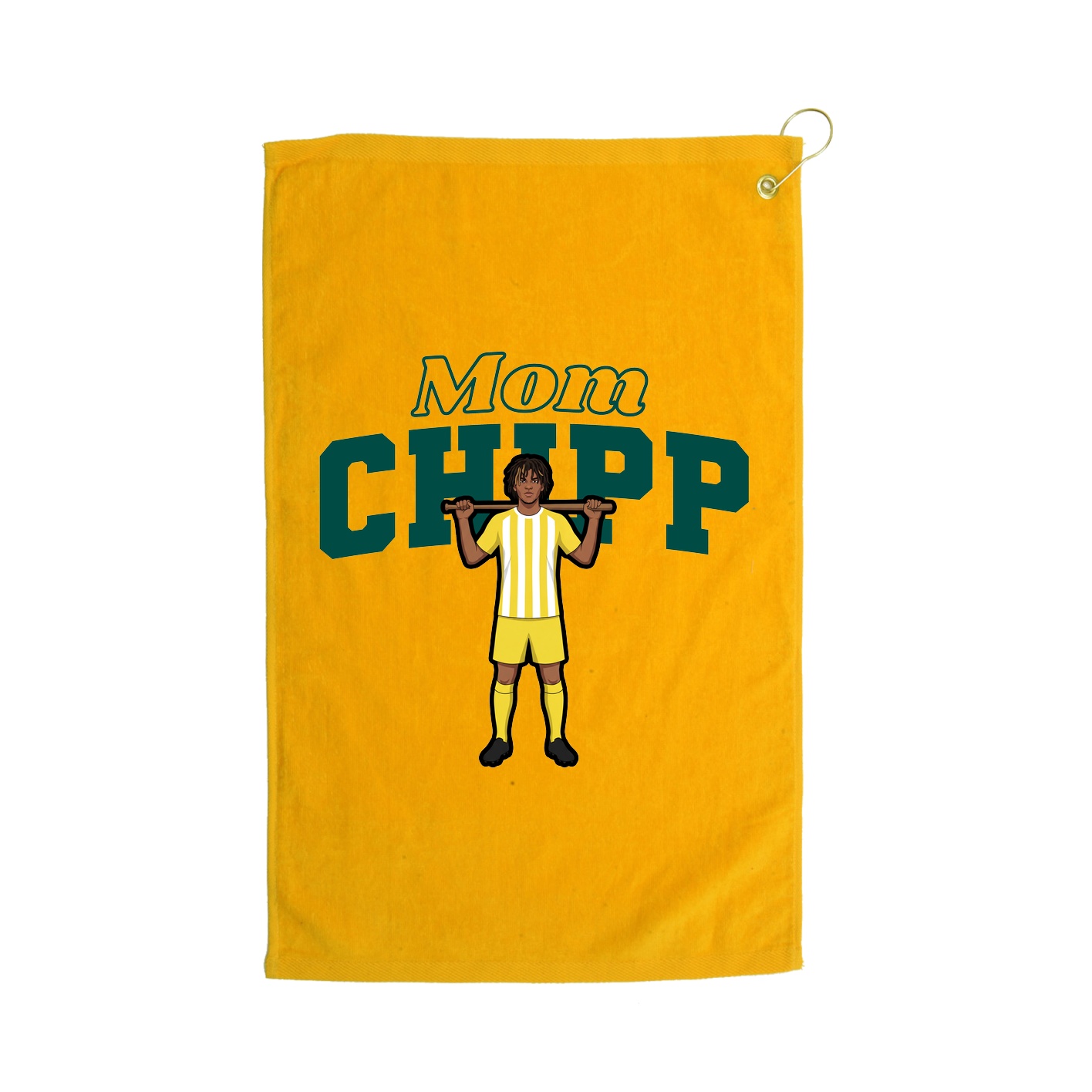 Golf Towel — Mothers Day Block in Gold