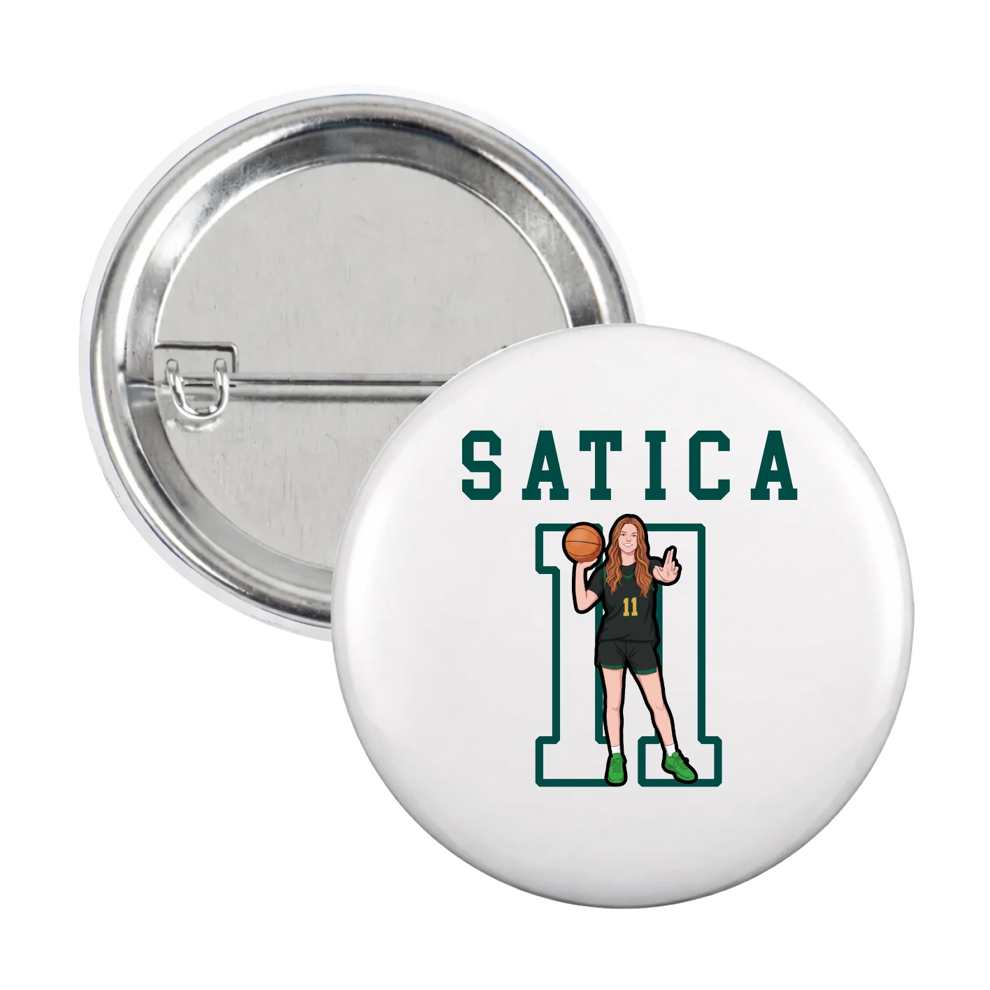 Game Day Button — Shirsey in White