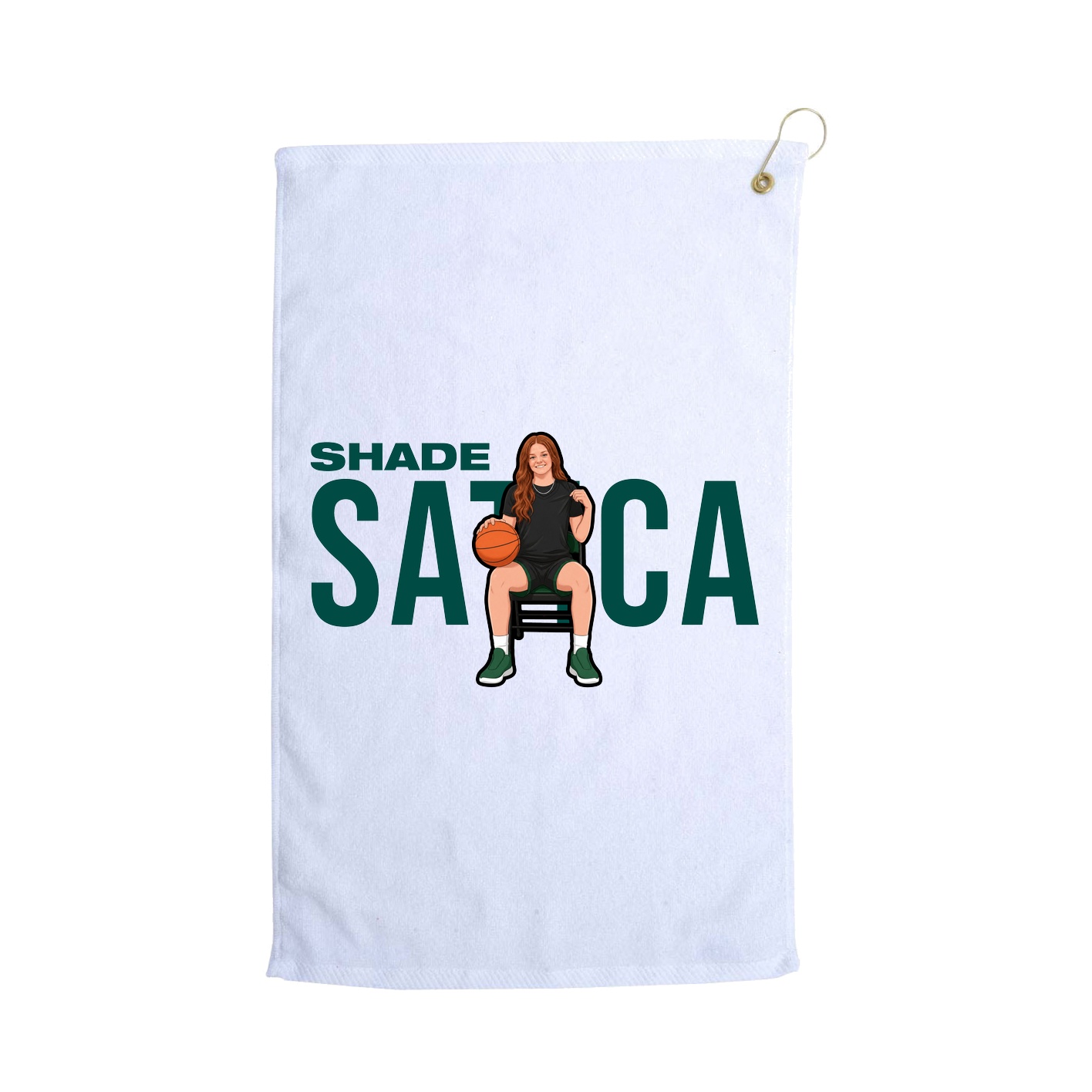 Golf Towel — Player Name in White
