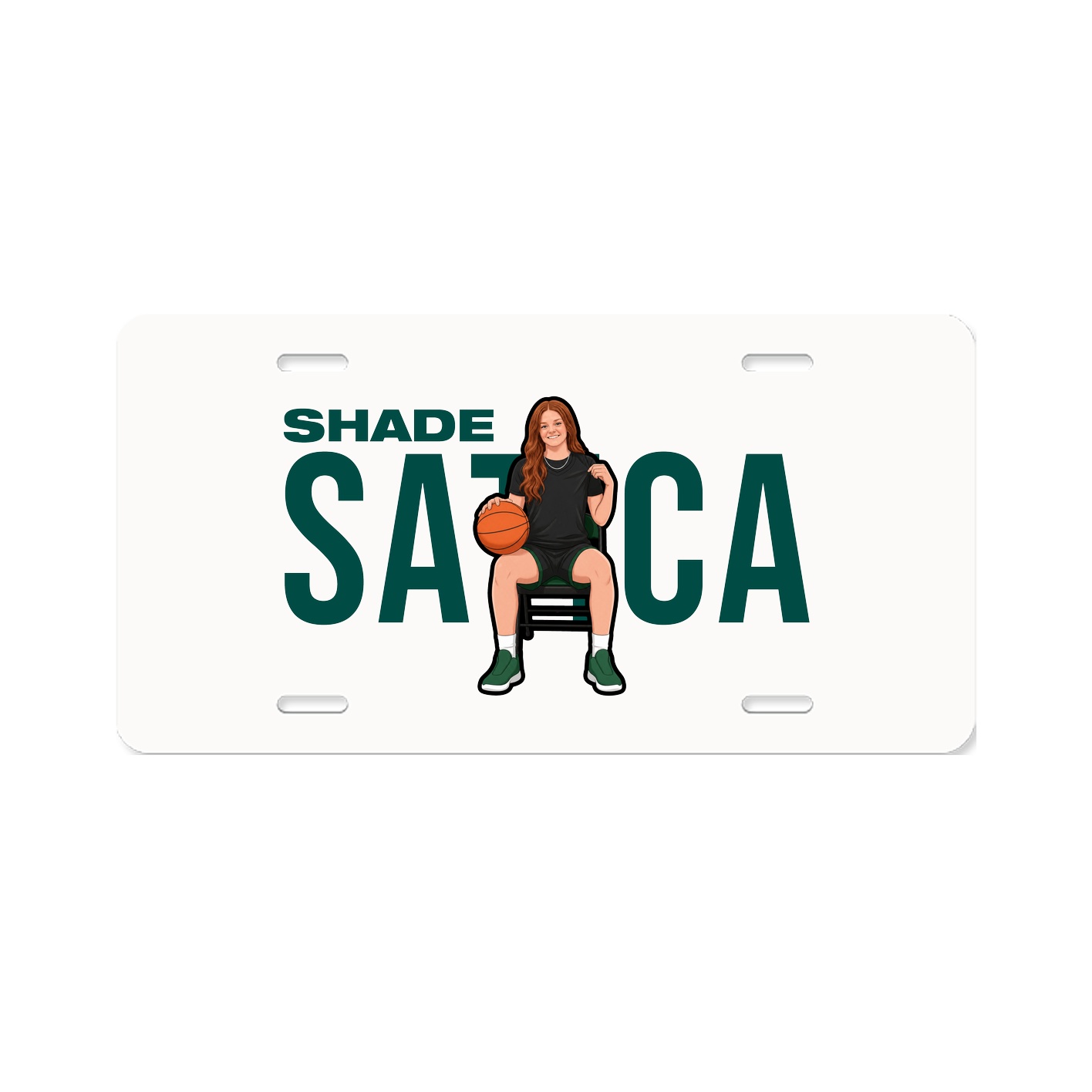 License Plate — Player Name in Classic