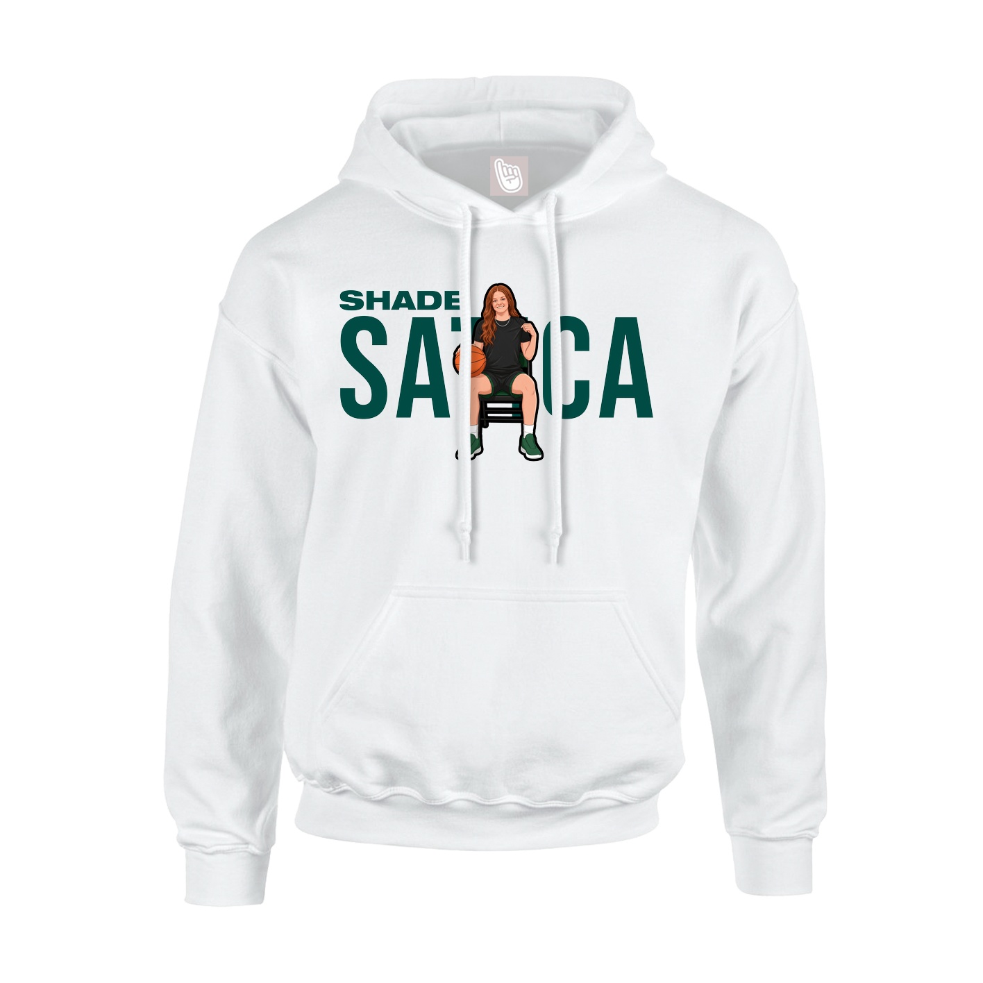 Hoodie — Player Name in White