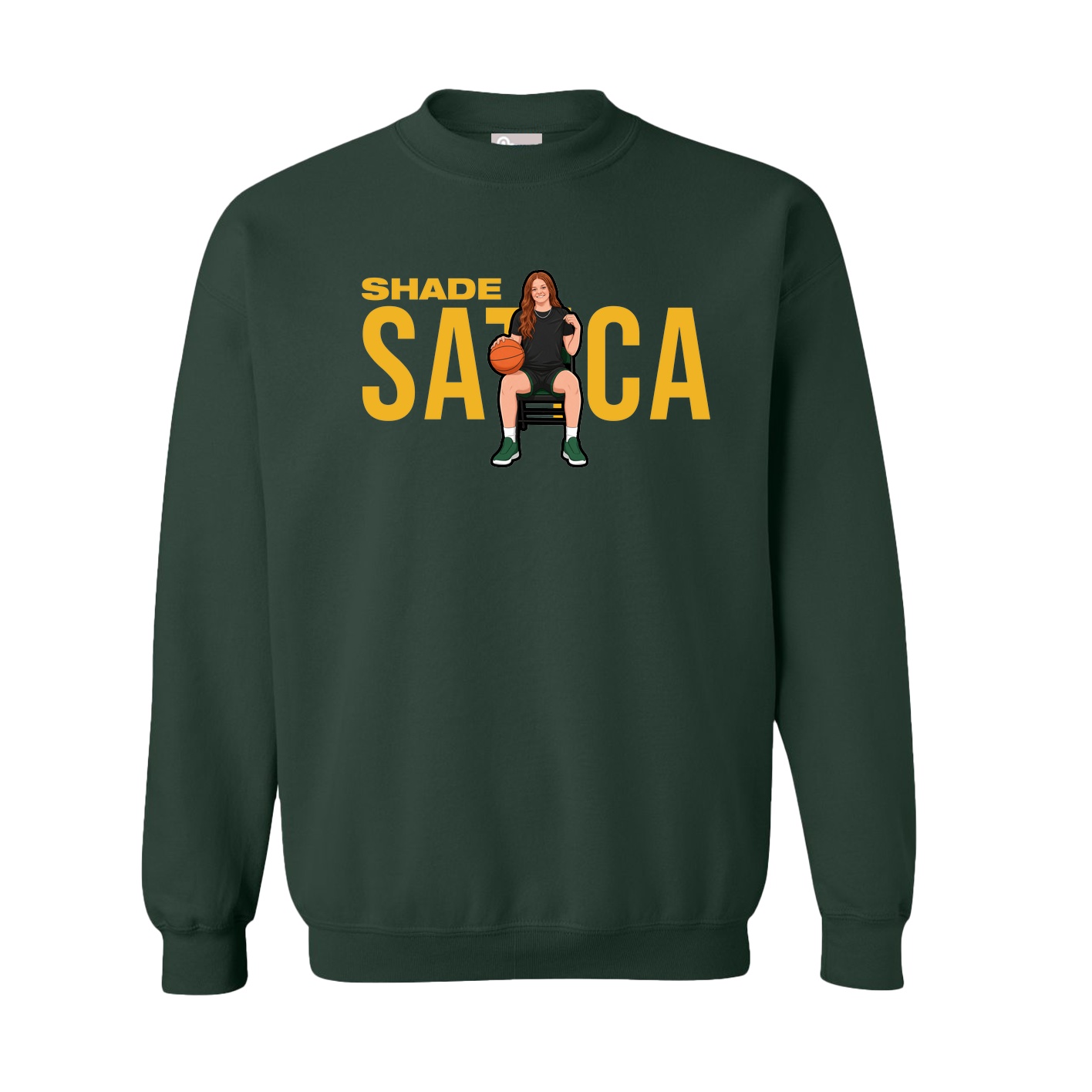 Fleece Crew — Player Name in Green