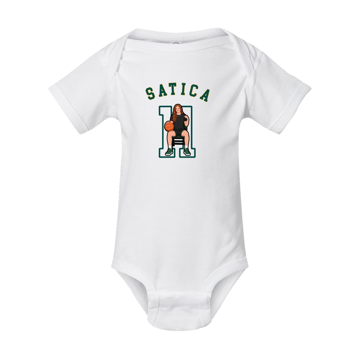 Baby Onesie — Shirsey Arch in White