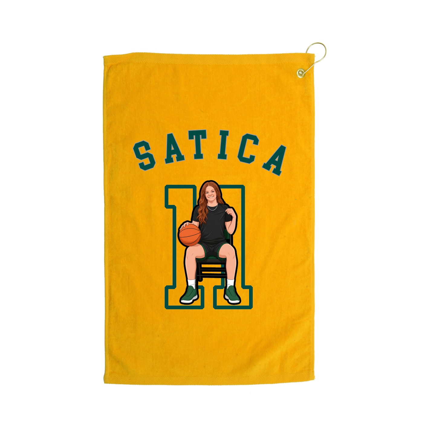 Golf Towel — Shirsey Arch in Gold