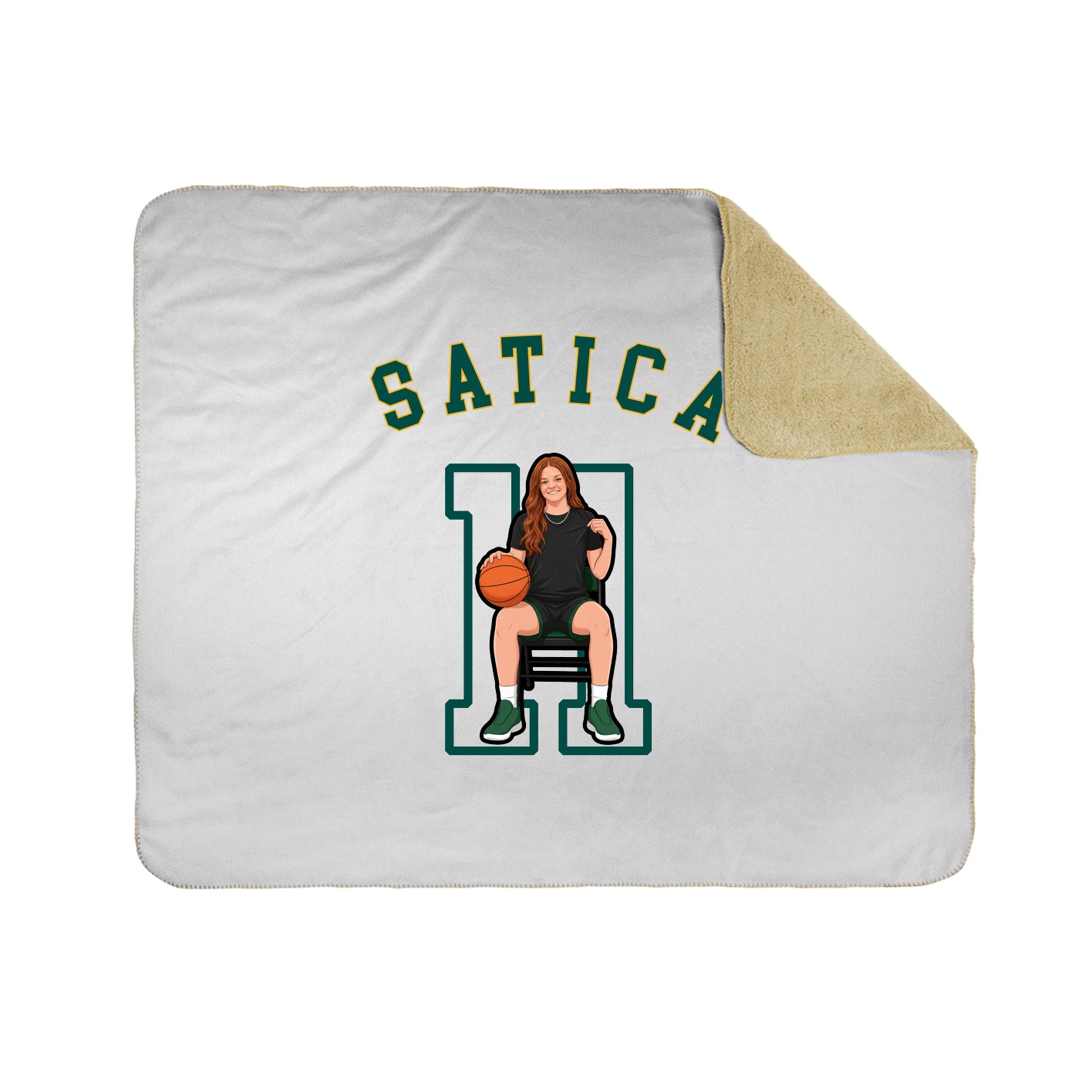Throw Blanket — Shirsey Arch in White