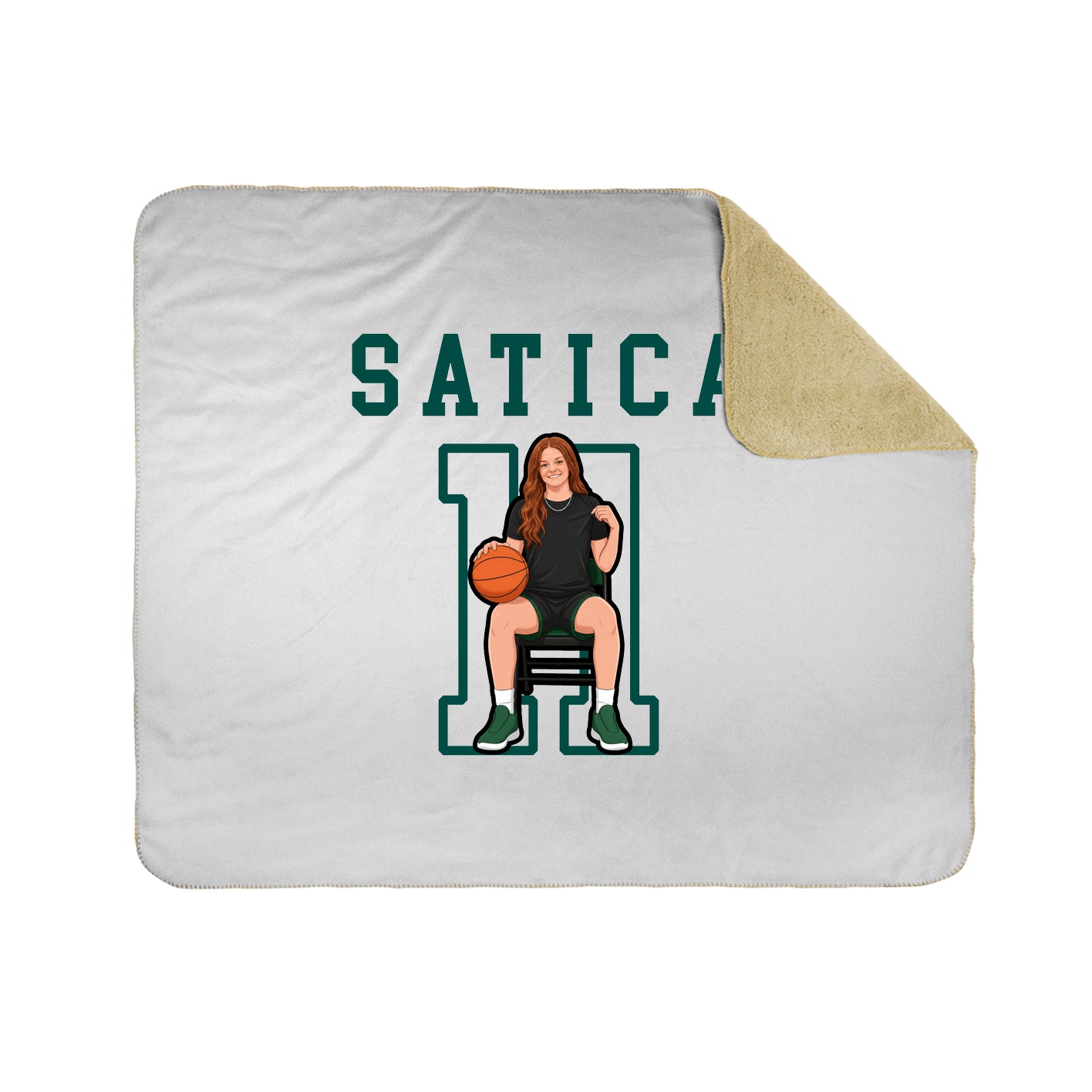 Throw Blanket — Shirsey in White