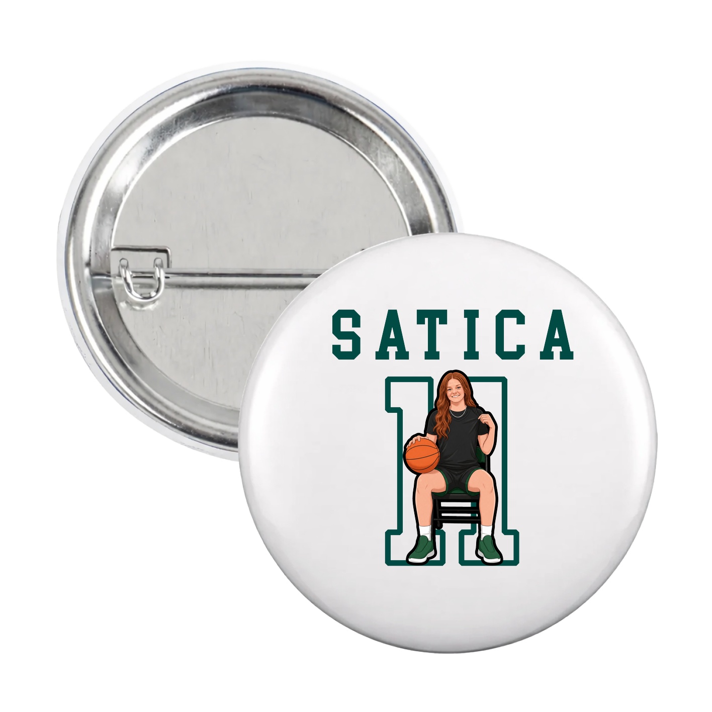 Game Day Button — Shirsey in White