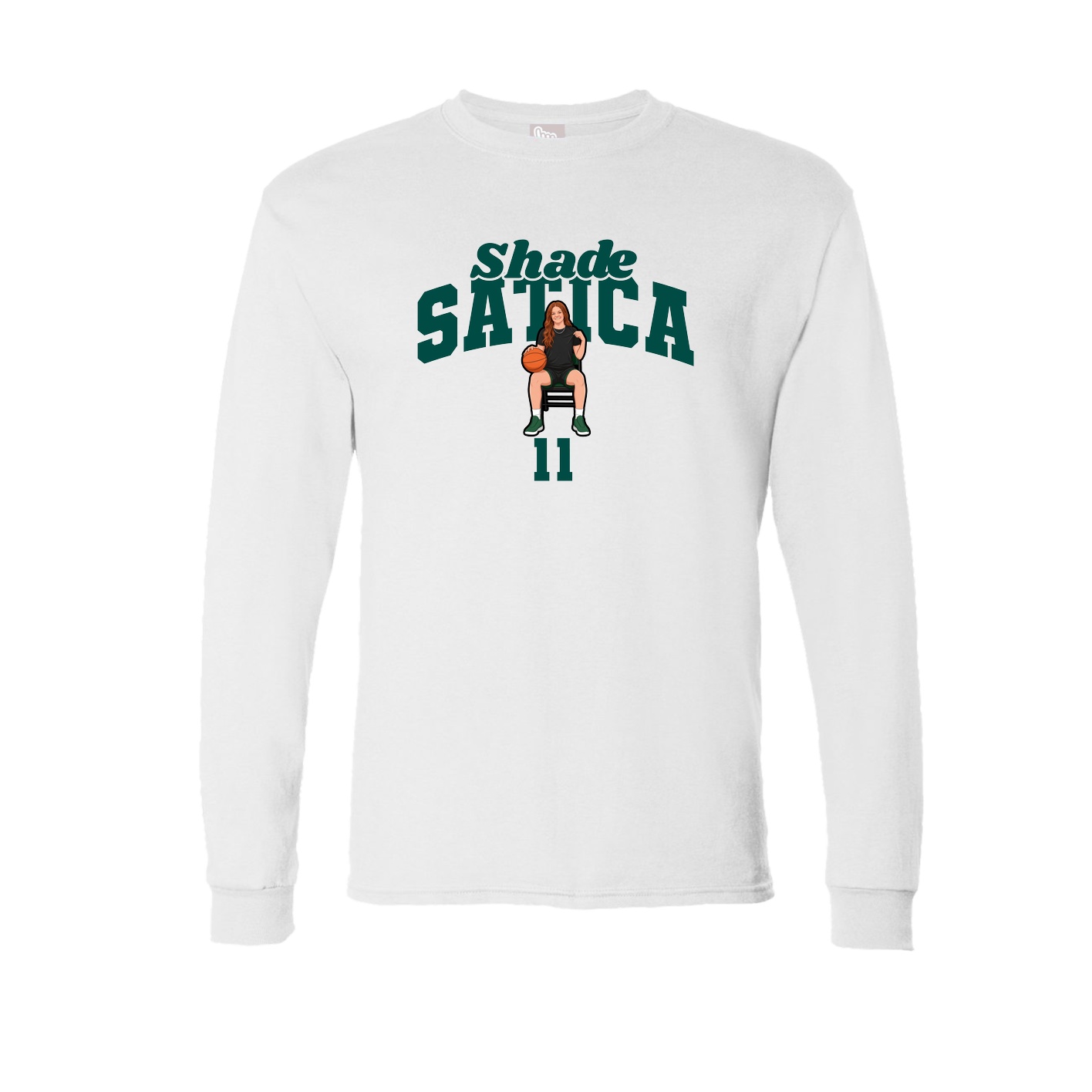 Long Sleeve Tee — Signature Arch in White