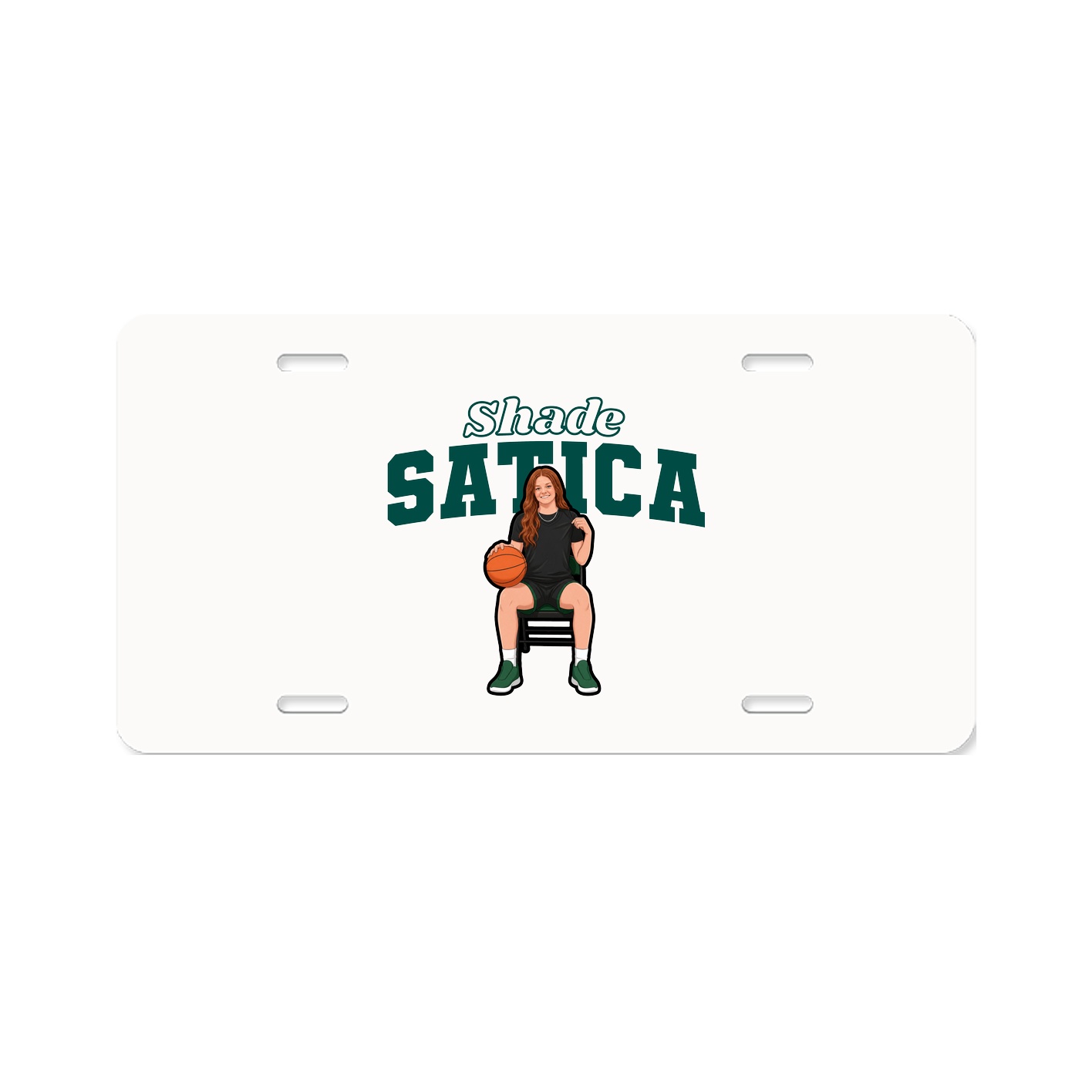 License Plate — Name Arch in Classic