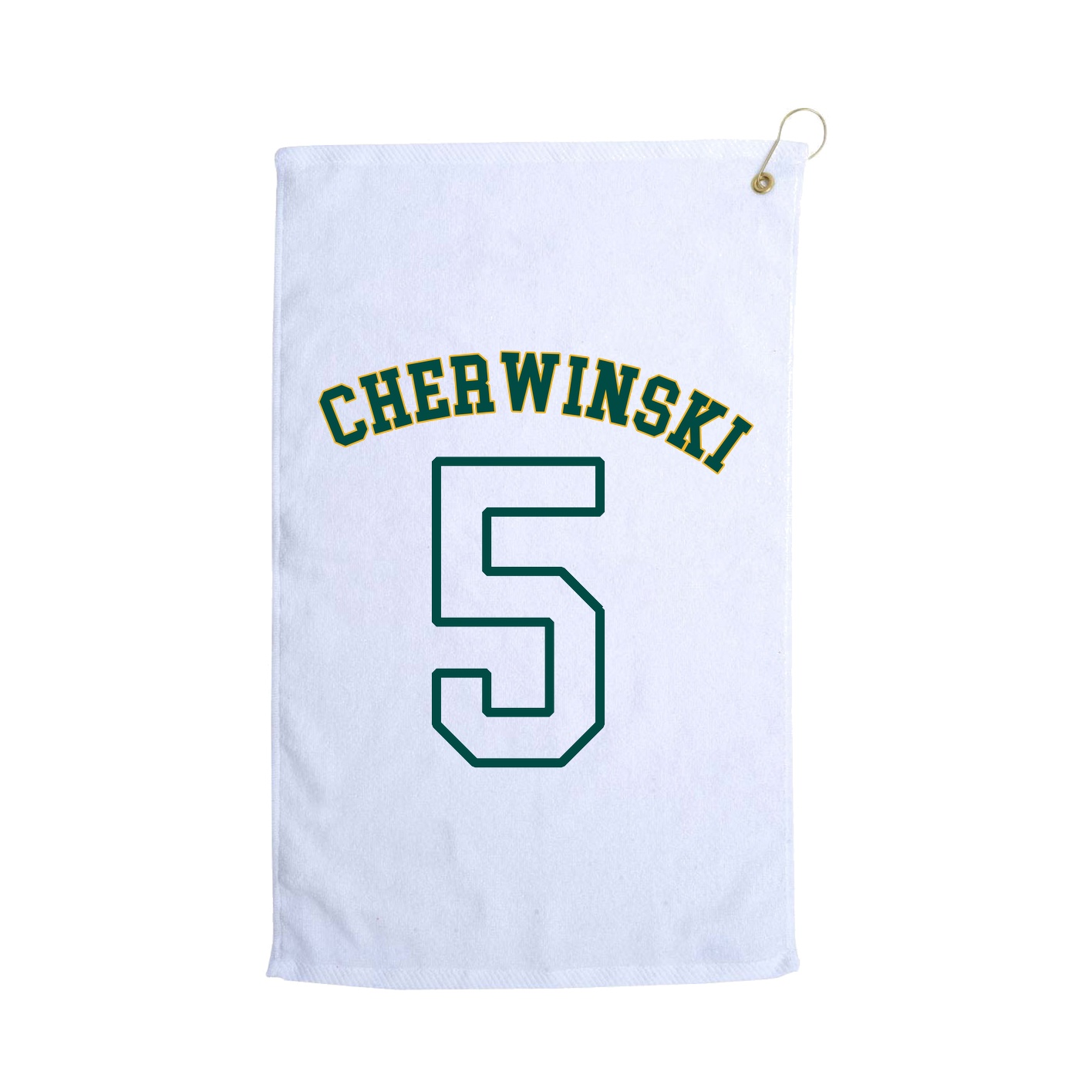 Golf Towel — Shirsey Arch in White