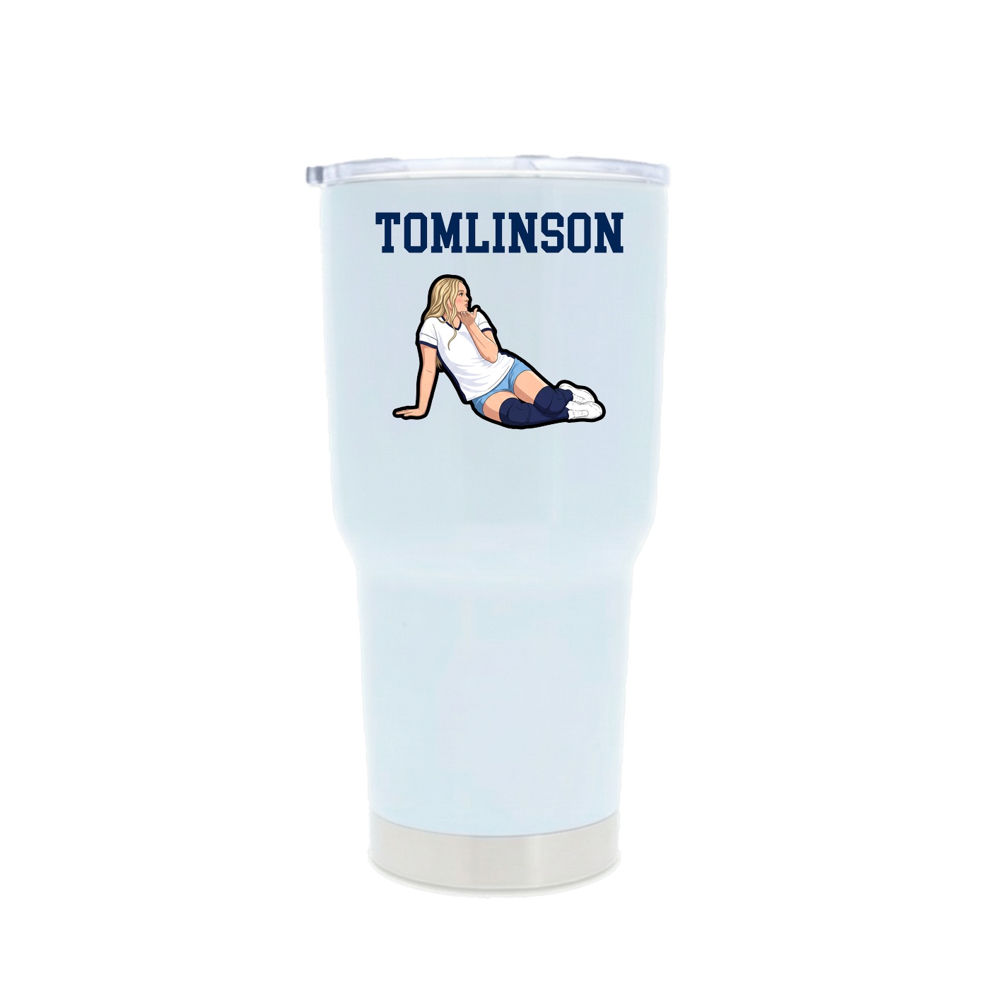 30oz Stainless Steel Tumbler — Shirsey in White