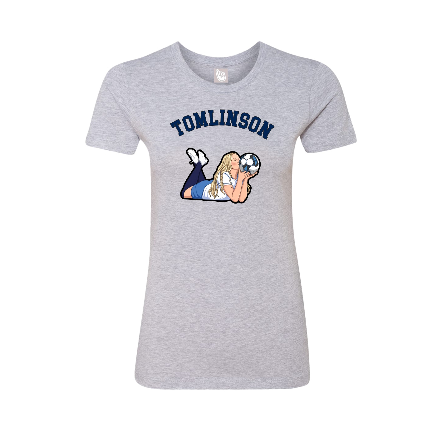 Fitted Women's Tee — Shirsey Arch in Grey