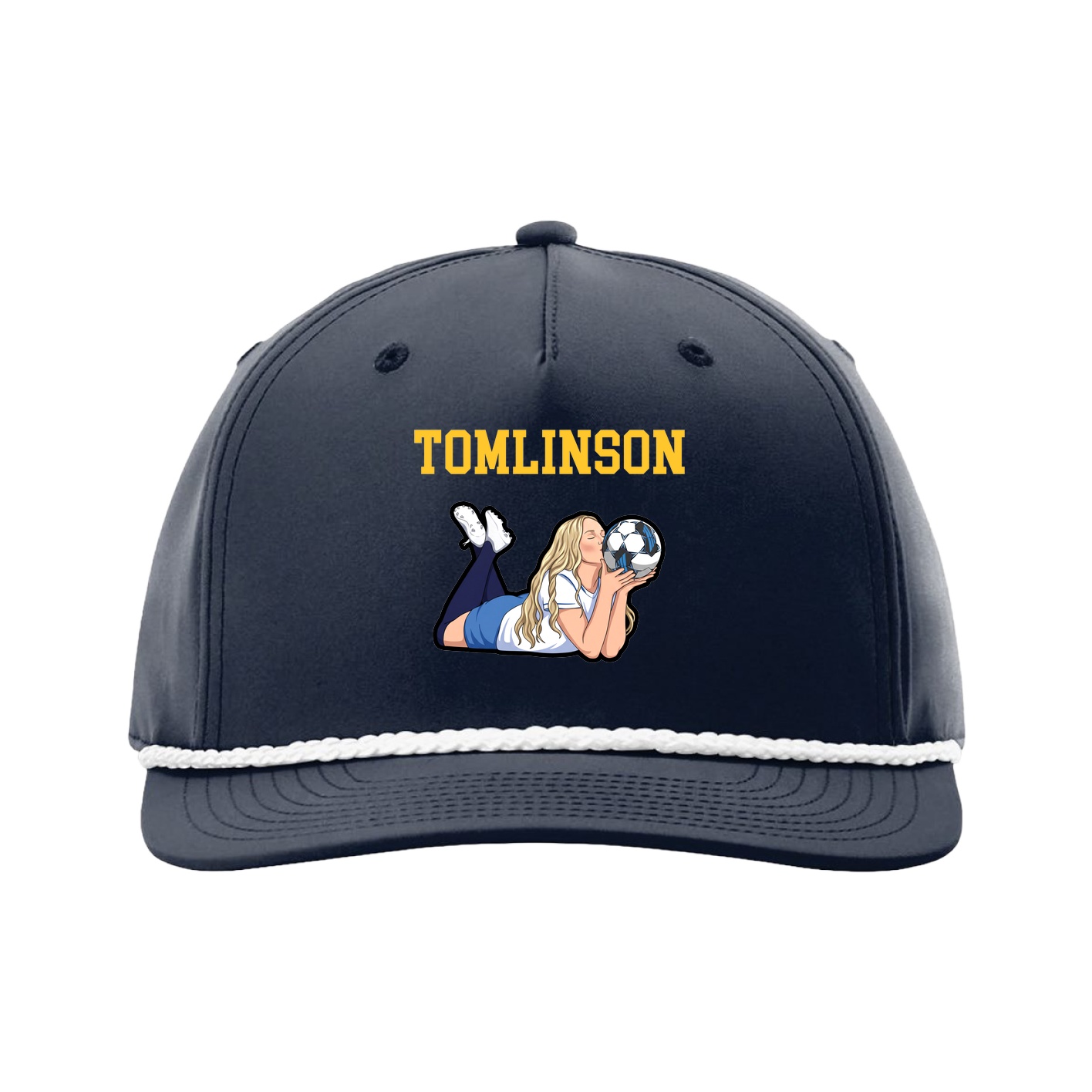Five-Panel Classic Rope Cap — Shirsey in Navy