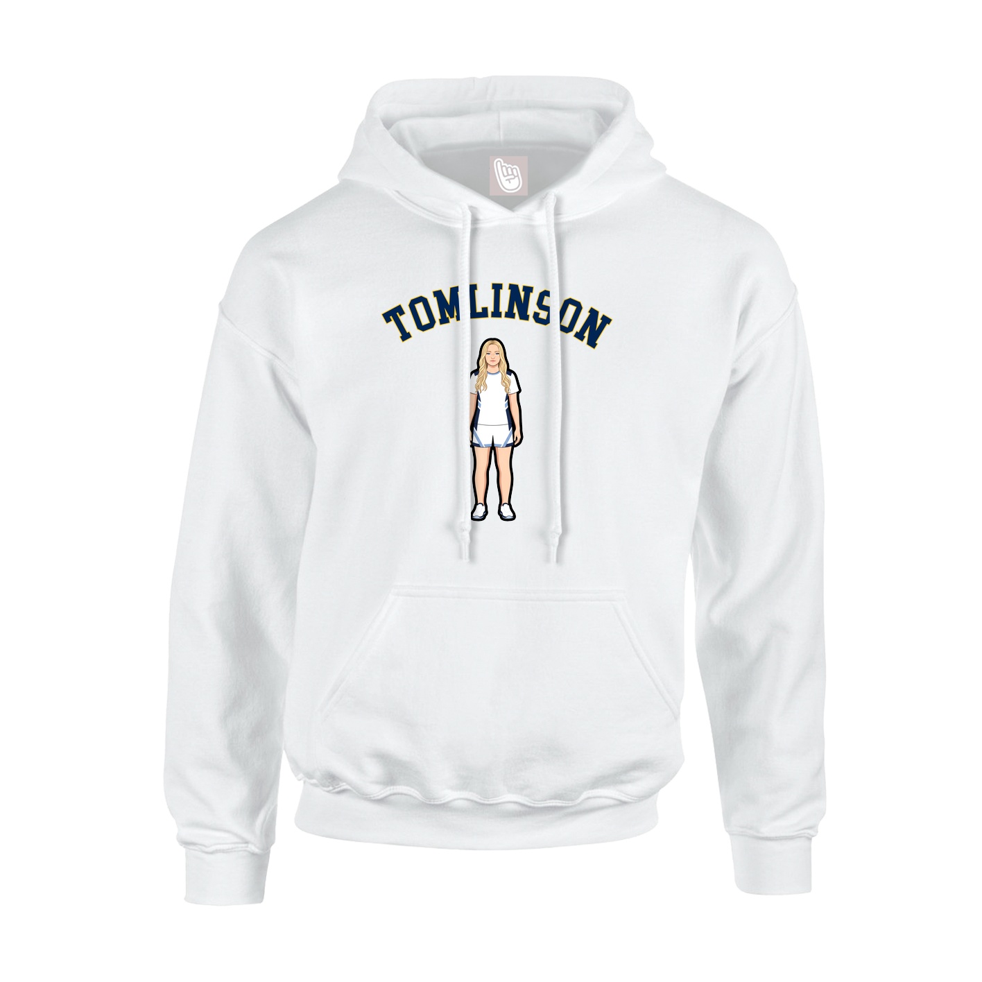 Hoodie — Shirsey Arch in White