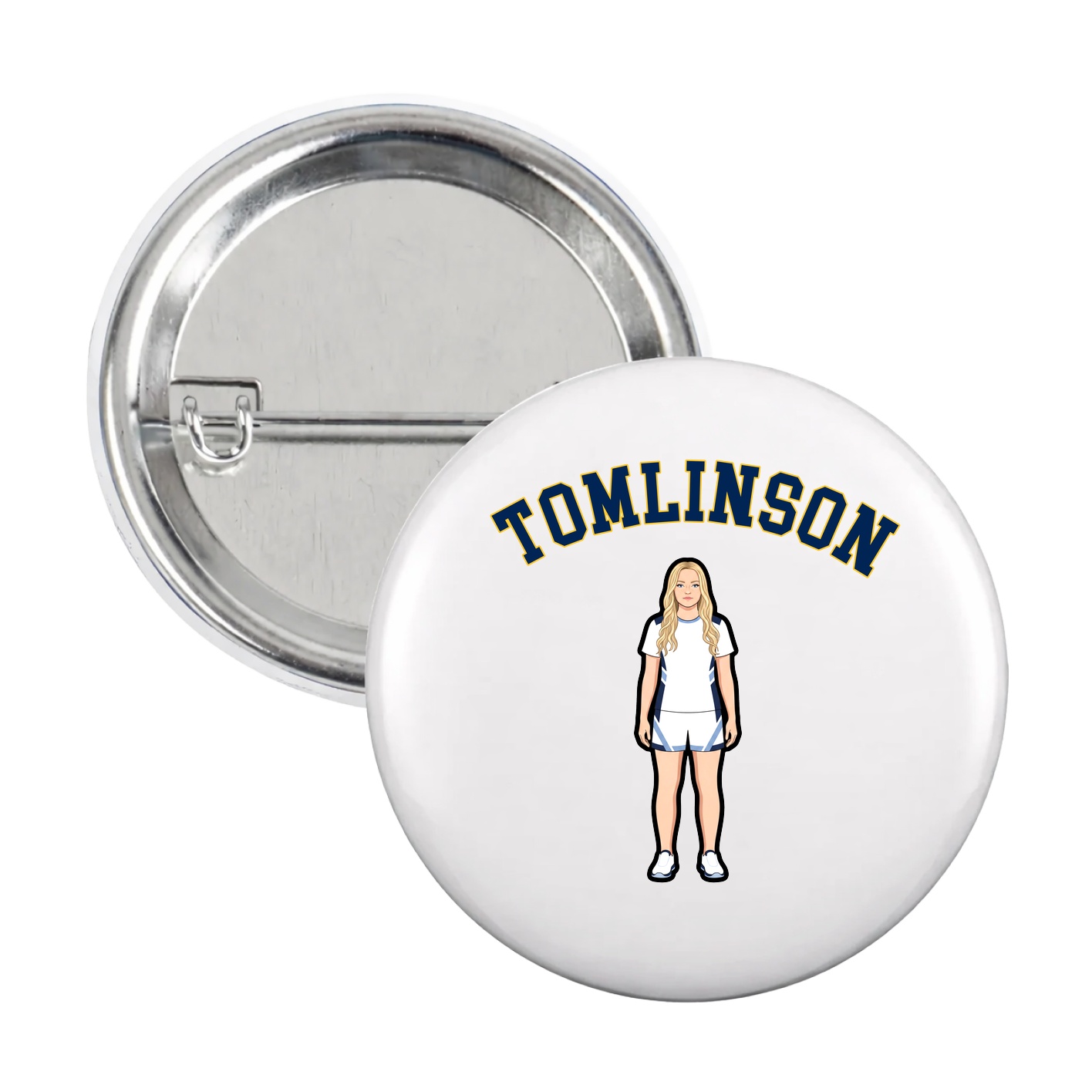 Game Day Button — Shirsey Arch in White