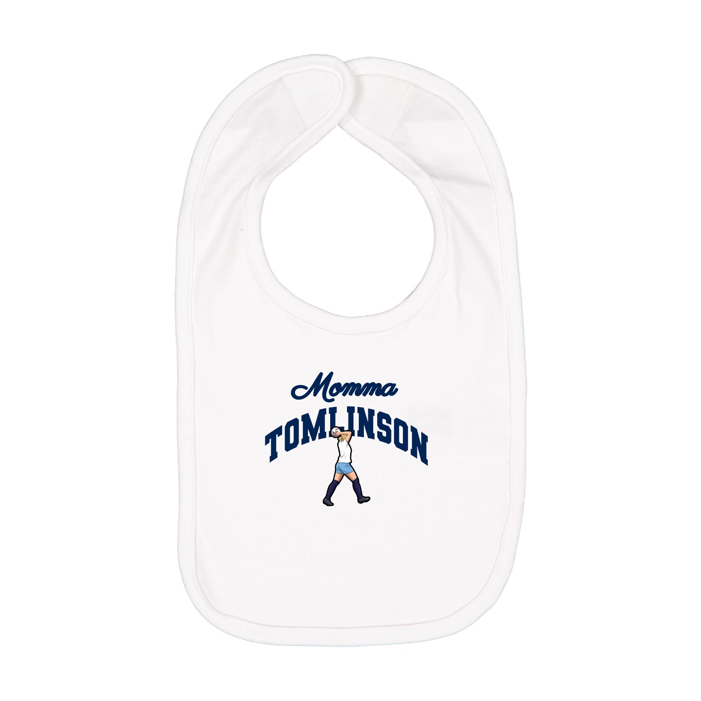 Infant Bib — Mothers Day Arch in White