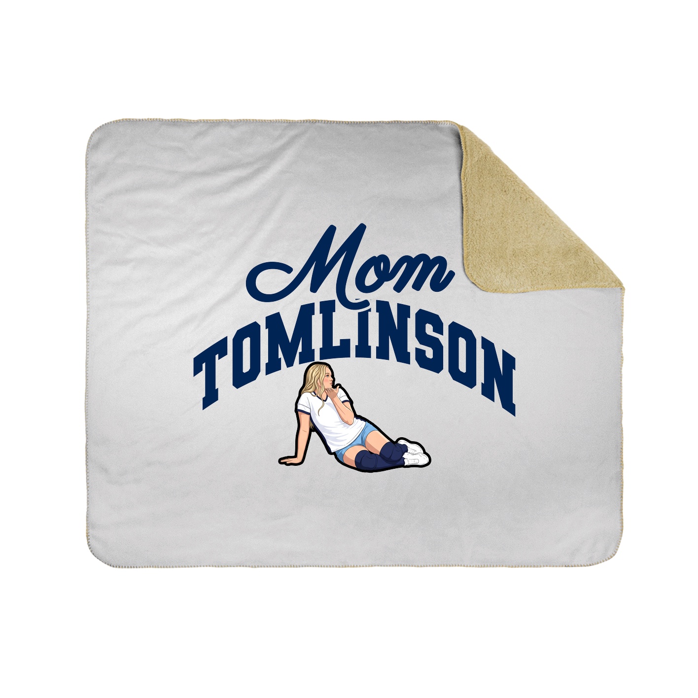 Throw Blanket — Mothers Day Arch in White