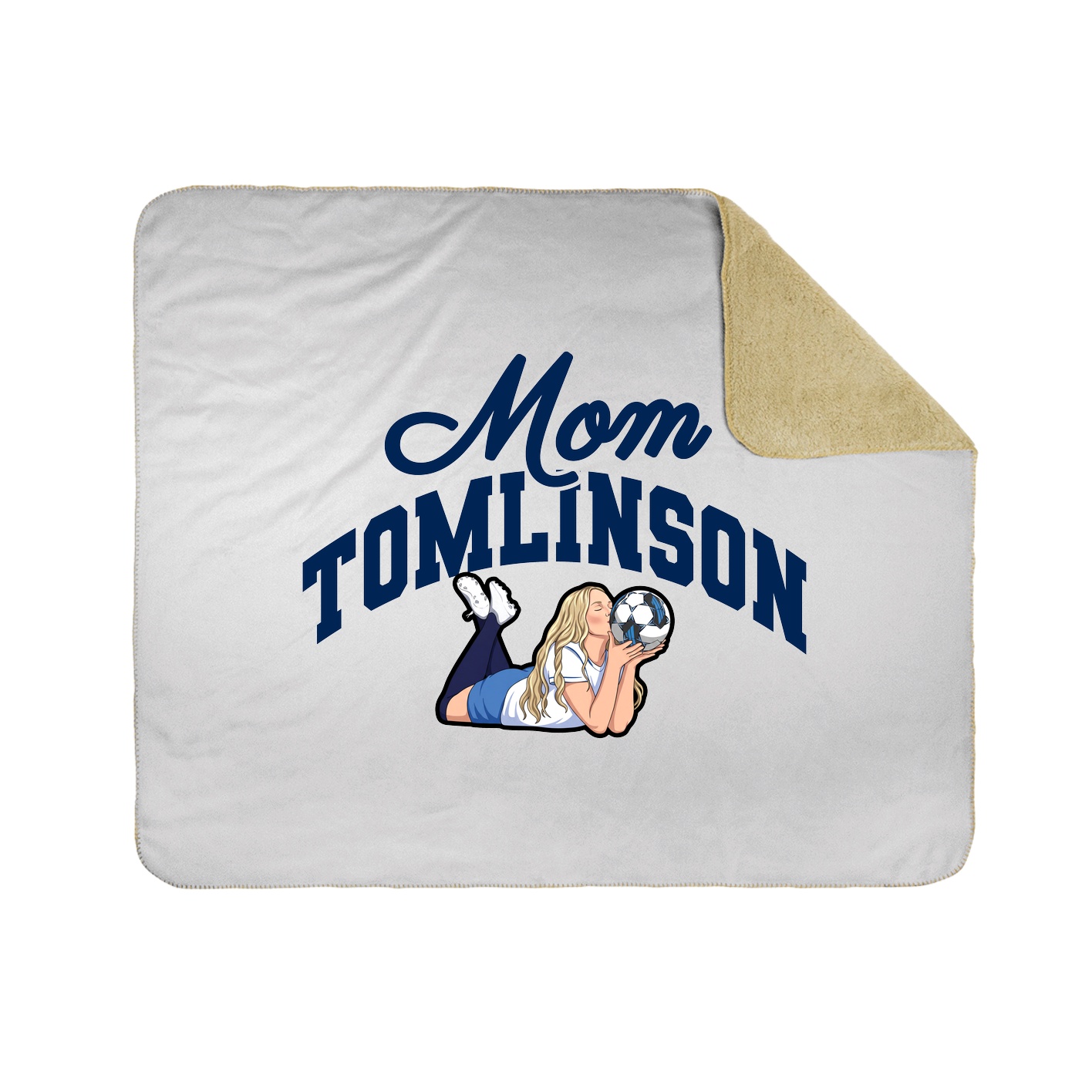 Throw Blanket — Mothers Day Arch in White