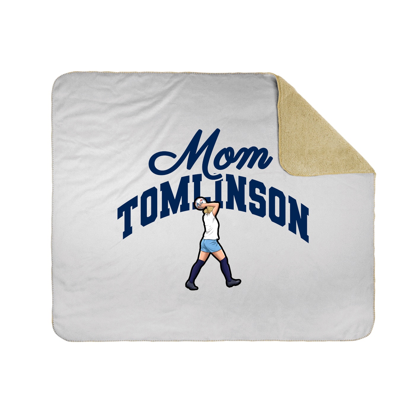 Throw Blanket — Mothers Day Arch in White