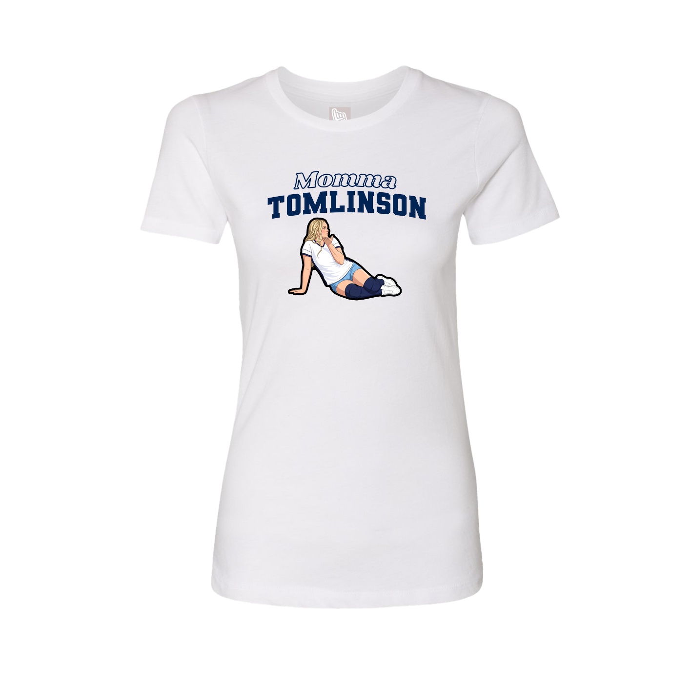 Womens Tee — Mothers Day Block in White