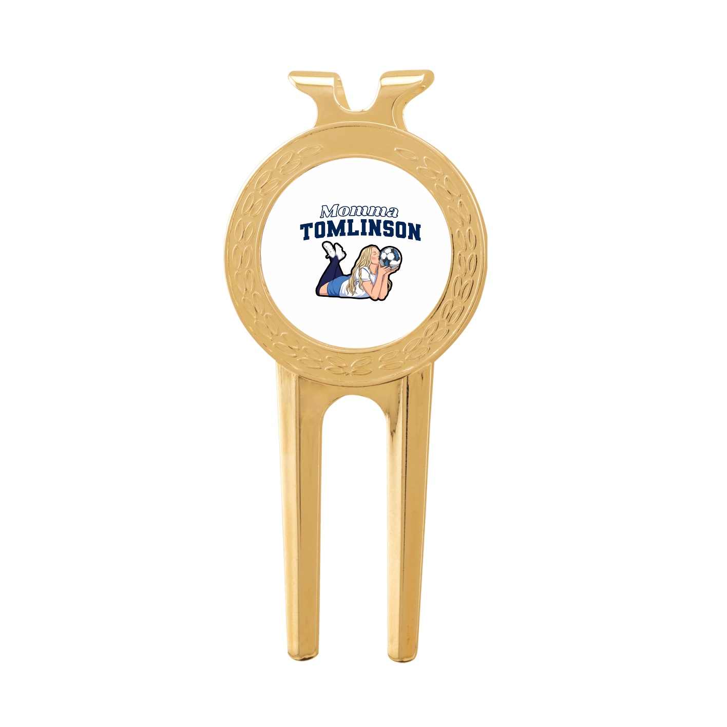 Divot Tool with Ball Marker — Mothers Day Block in Classic