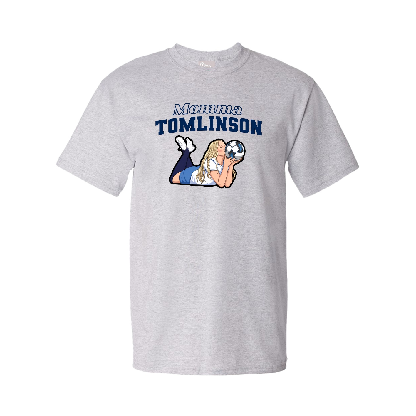Youth Tee — Mothers Day Block in Grey
