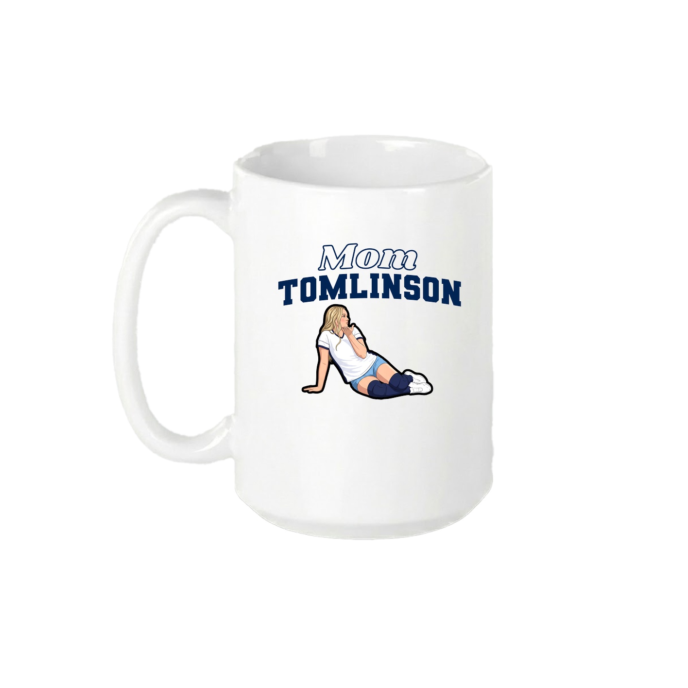 15oz Coffee Mug — Mothers Day Block in White