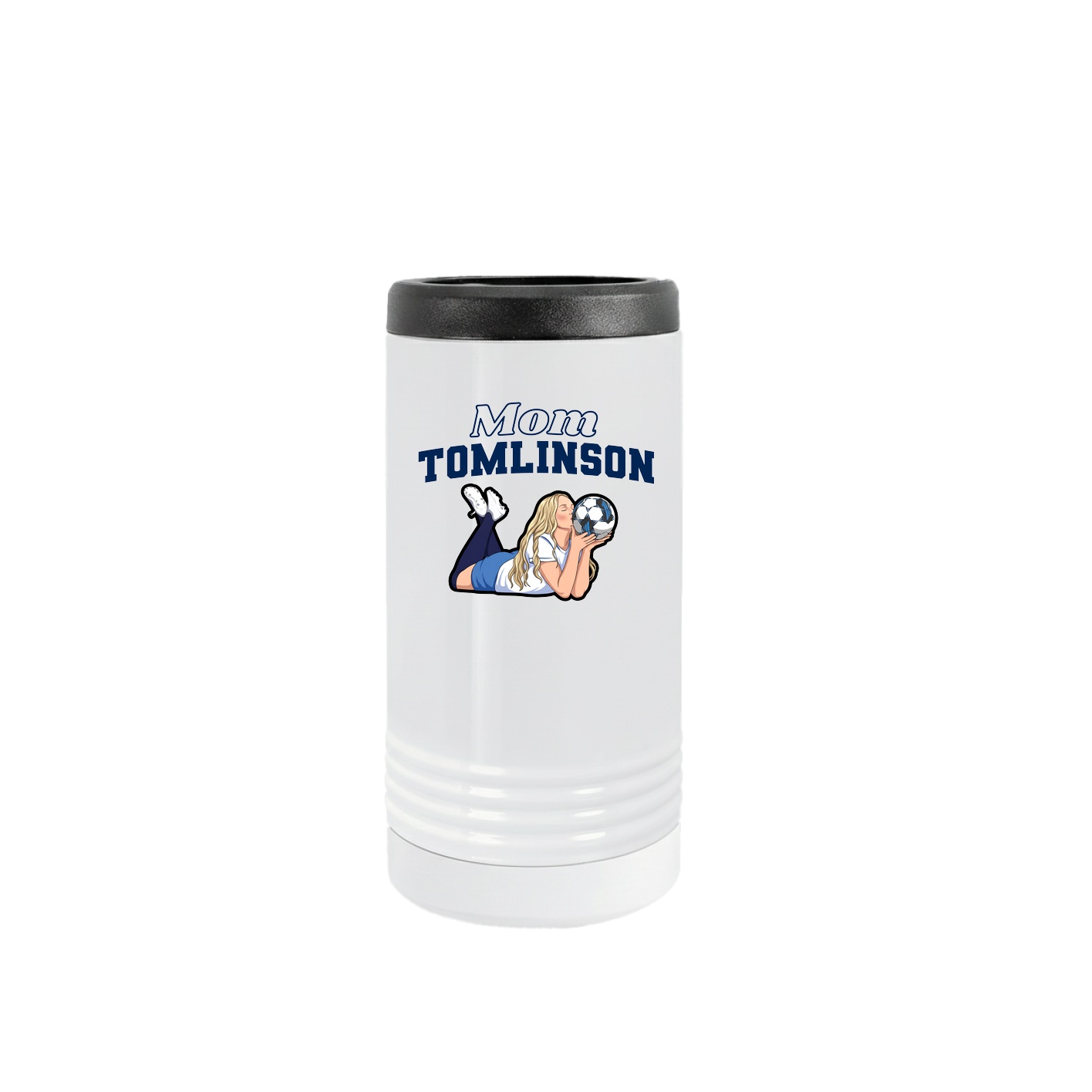 Slim Beverage Holder — Mothers Day Block in White