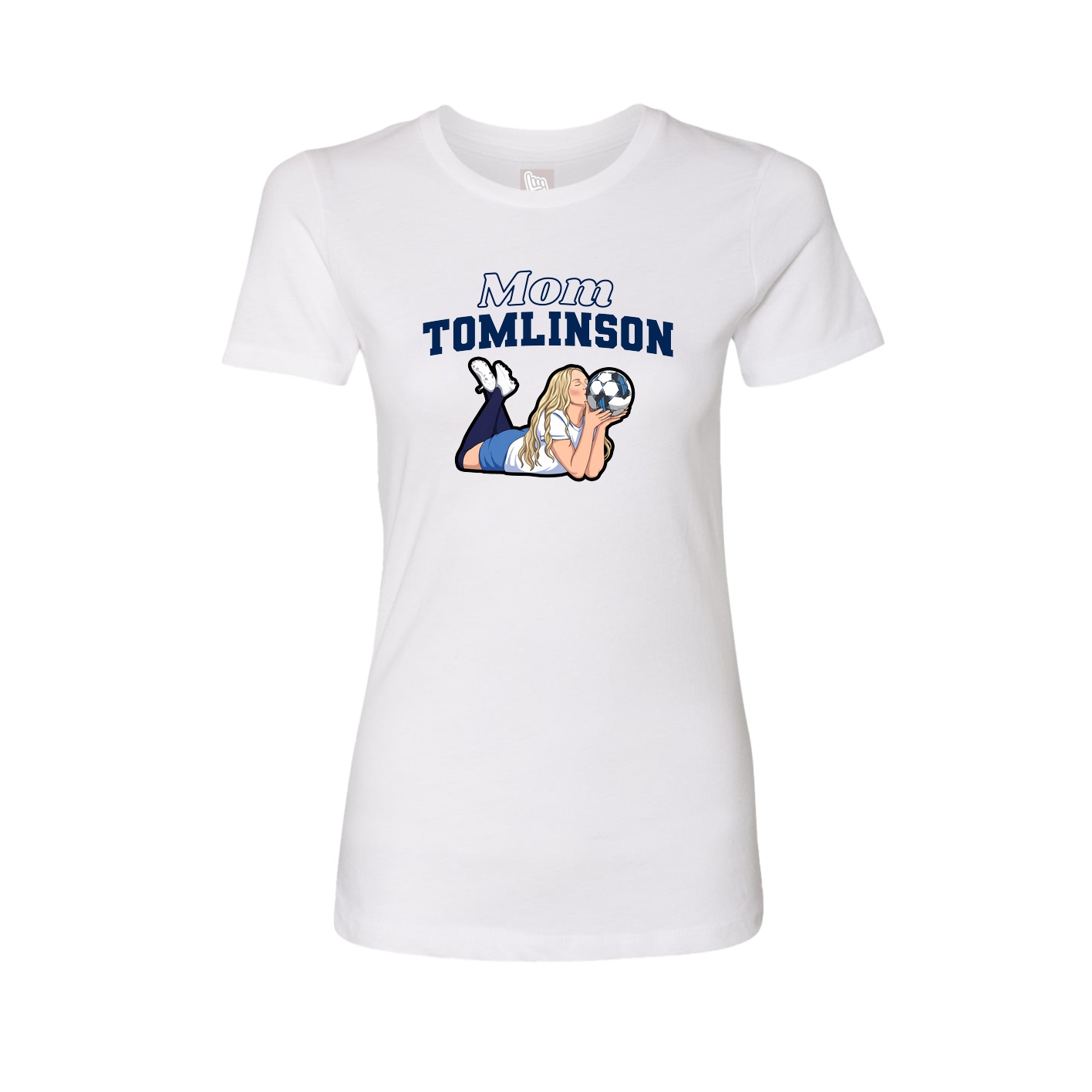 Womens Tee — Mothers Day Block in White
