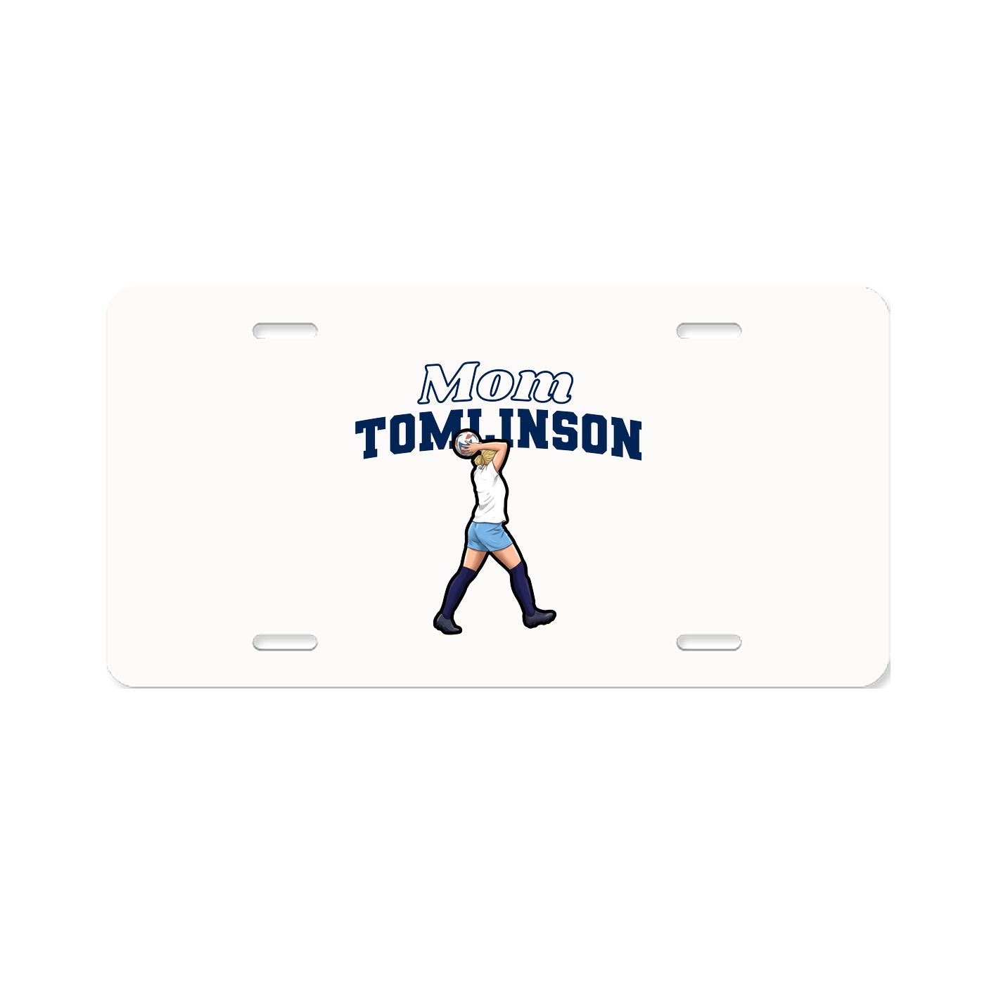 License Plate — Mothers Day Block in Classic