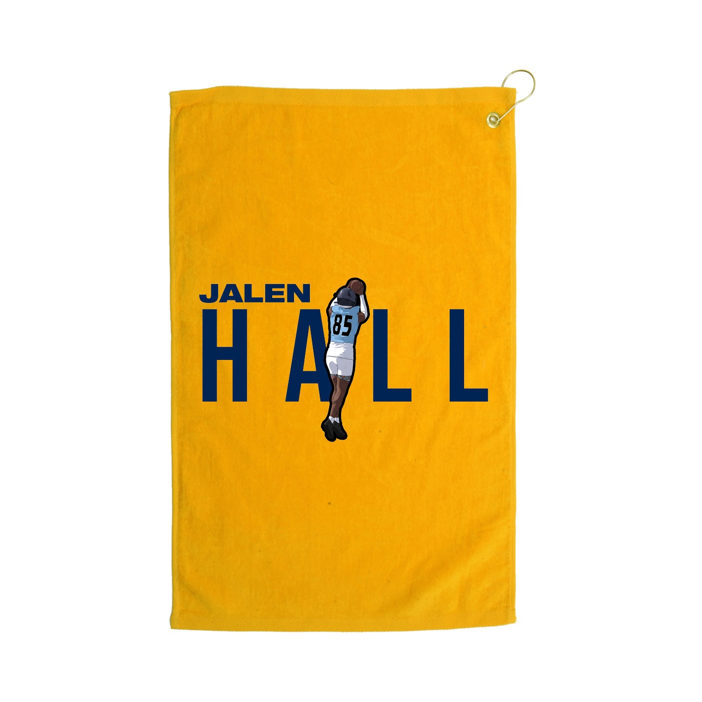 Golf Towel — Player Name in Gold