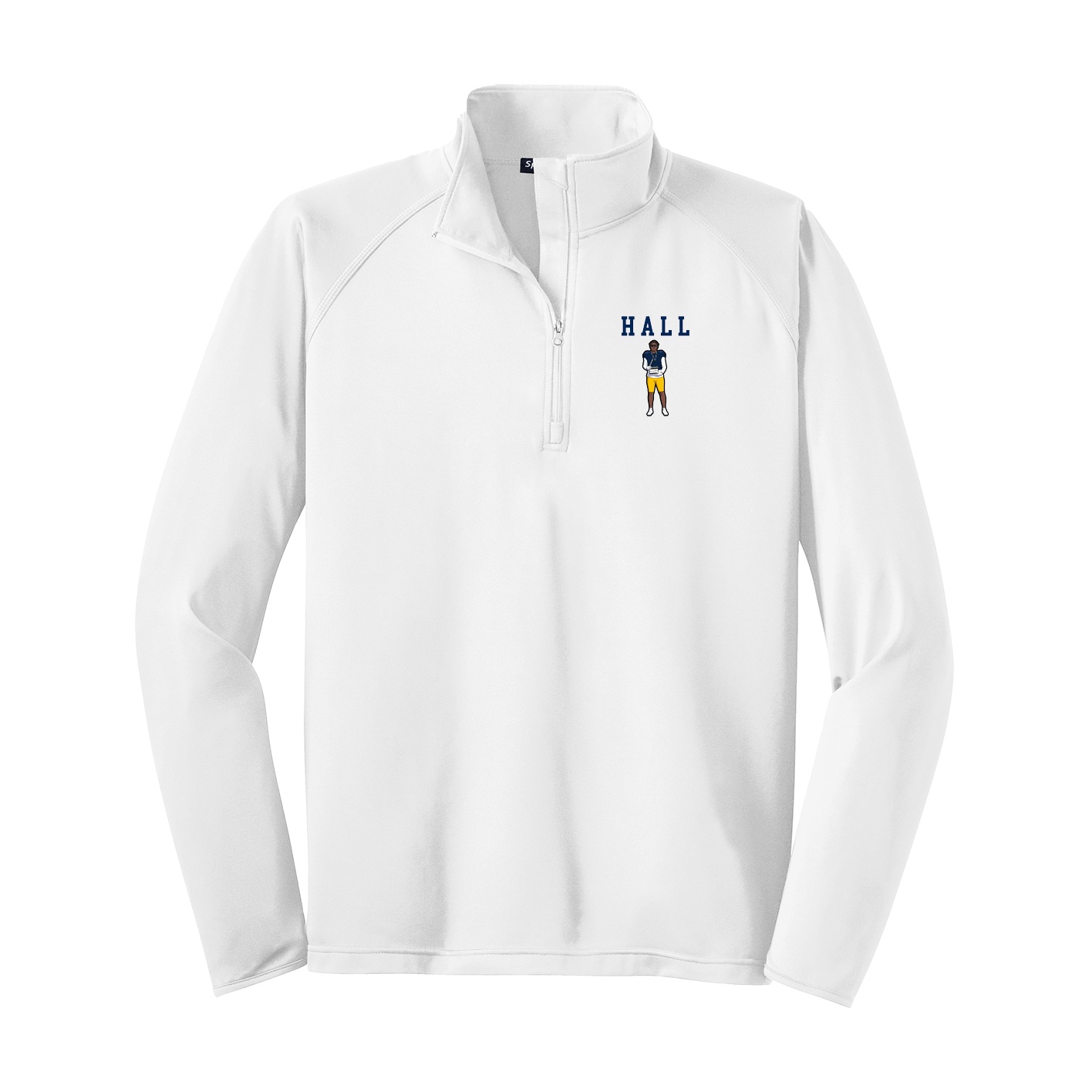 Q-Zip Pullover — Shirsey in White