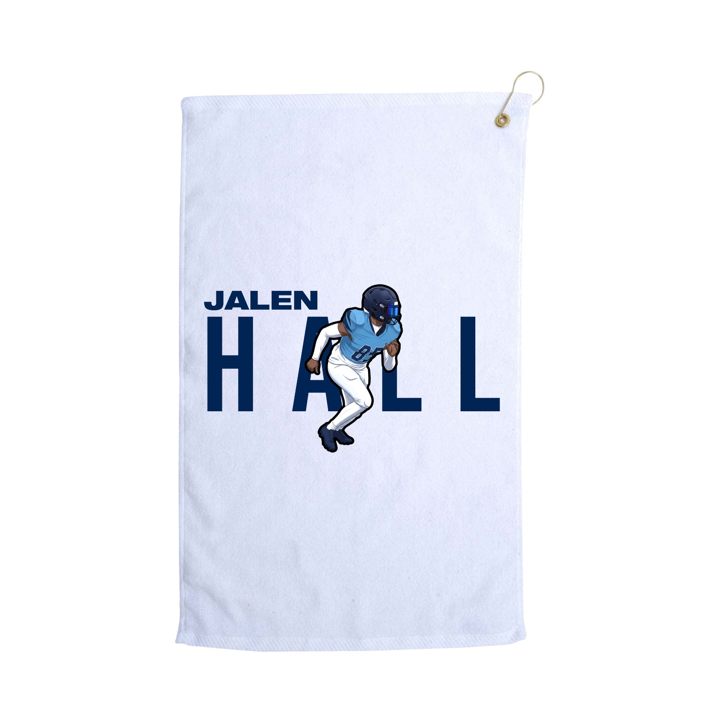 Golf Towel — Player Name in White