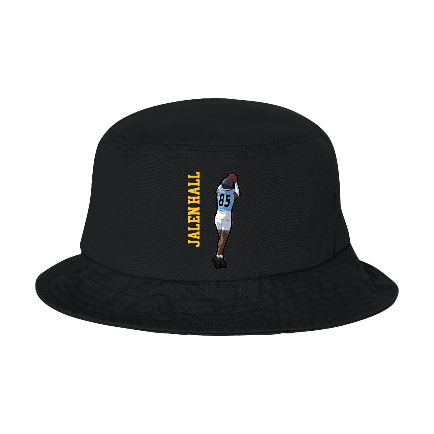 Bucket Cap — Name Vertical in Black