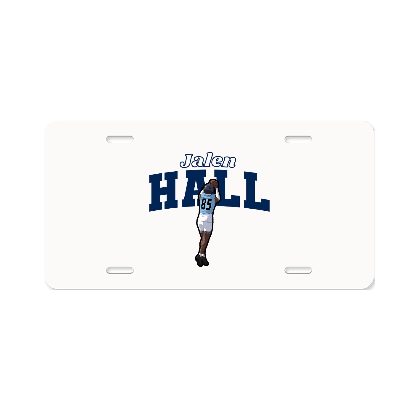 License Plate — Name Arch in Classic