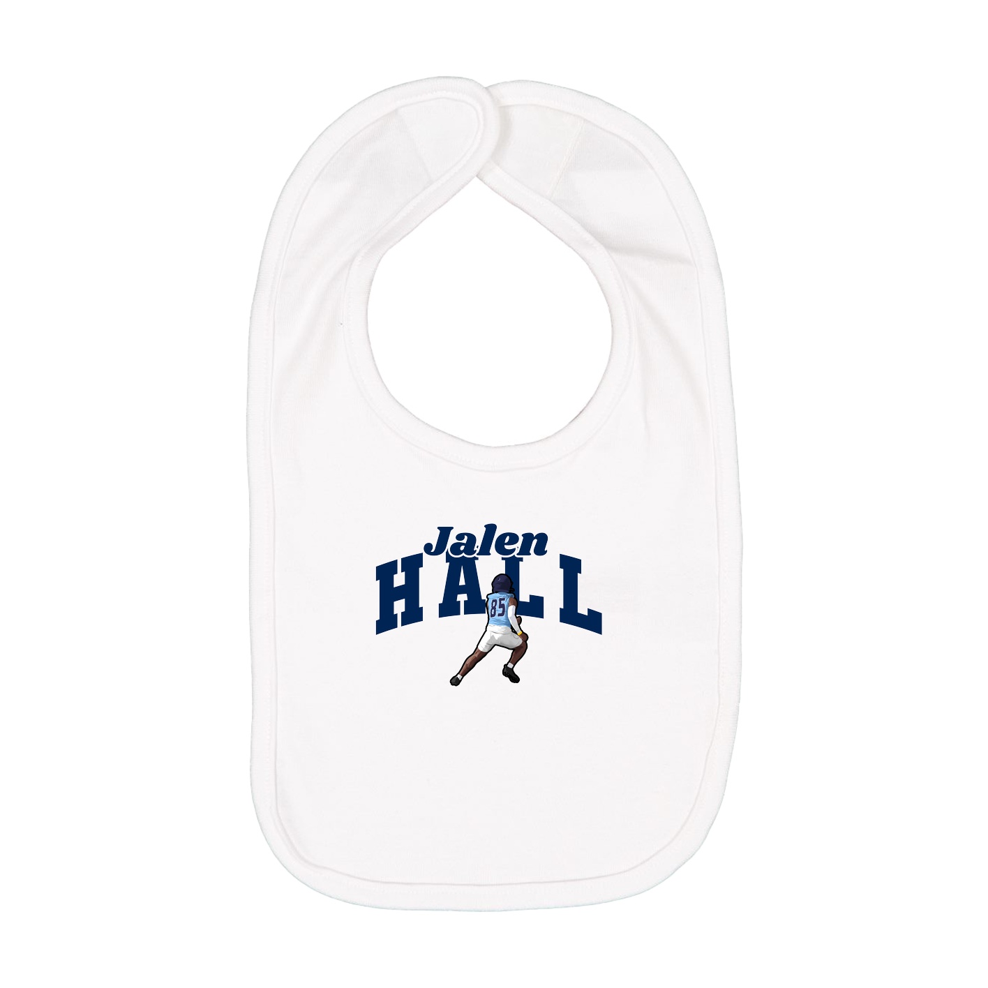 Infant Bib — Signature Arch in White
