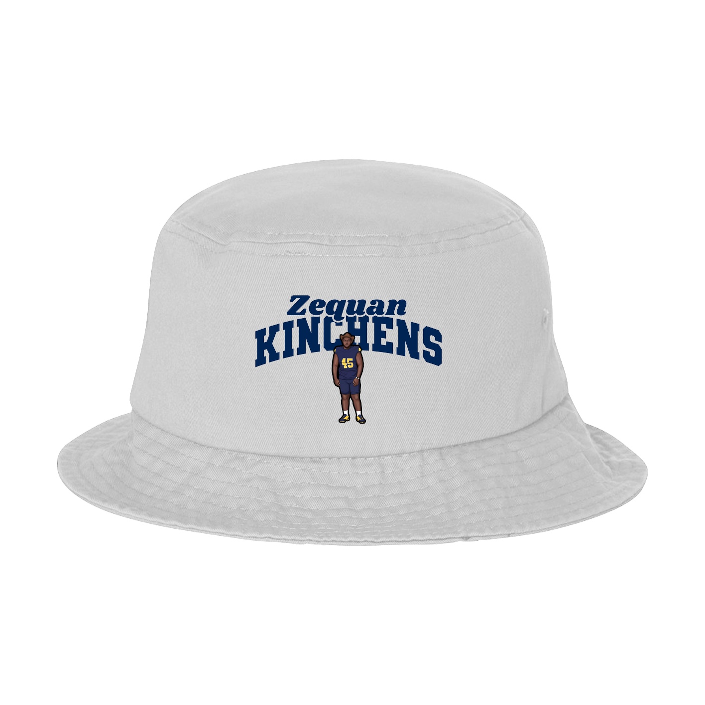 Bucket Cap — Signature Arch in White