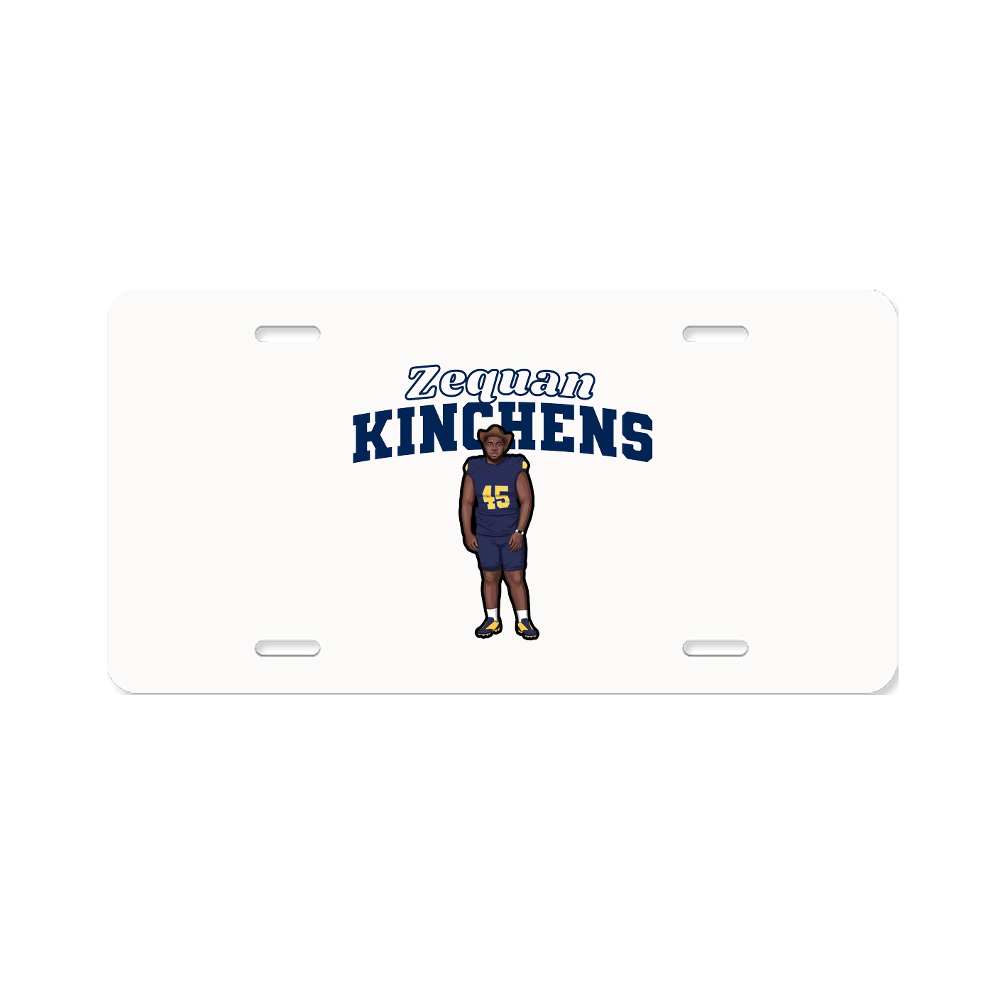 License Plate — Name Arch in Classic
