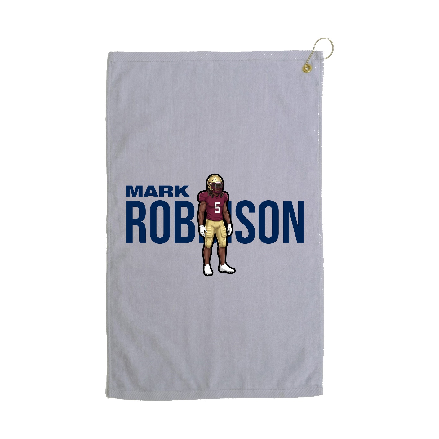 Golf Towel — Player Name in Grey