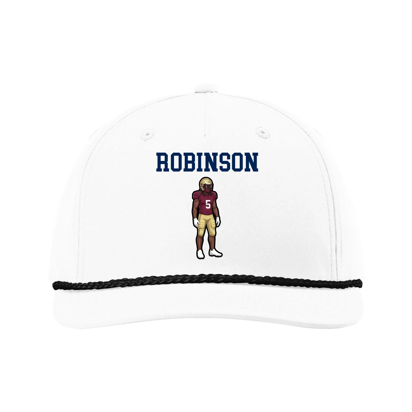 Five-Panel Classic Rope Cap — Shirsey in White