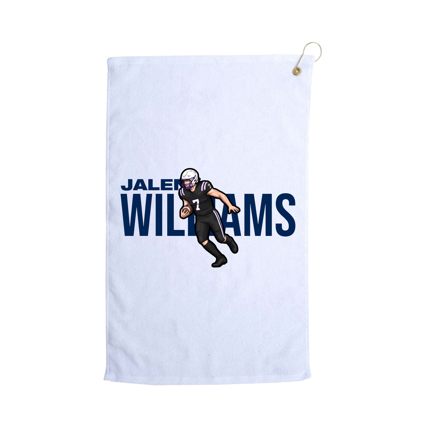 Golf Towel — Player Name in White