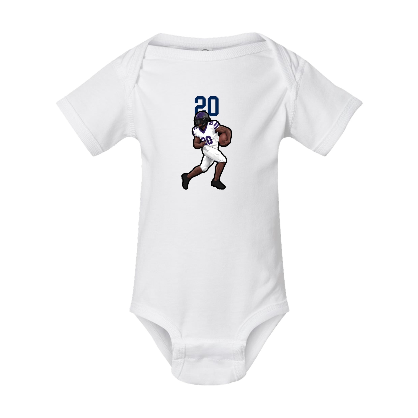 Baby Onesie — Number Top in White