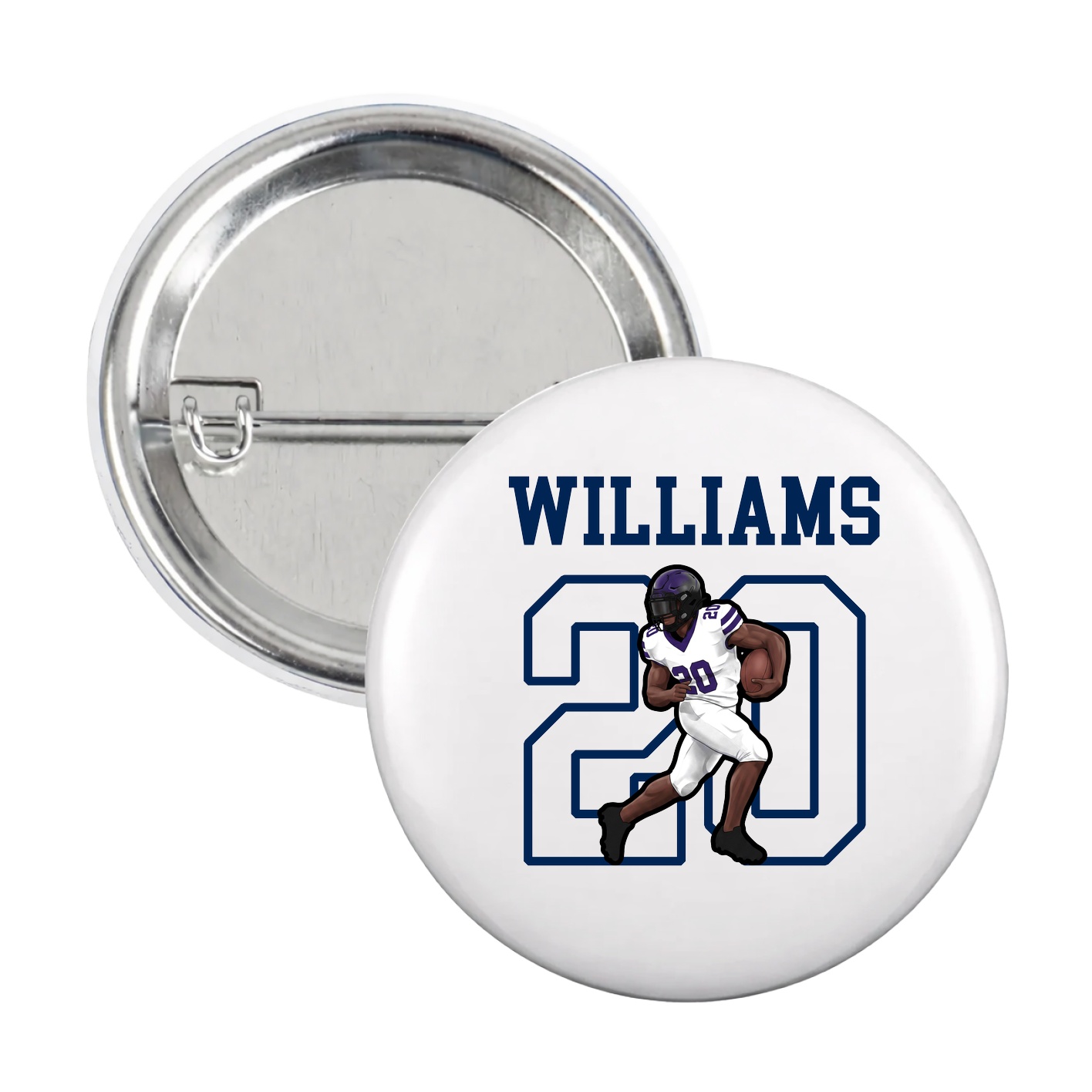 Game Day Button — Shirsey in White