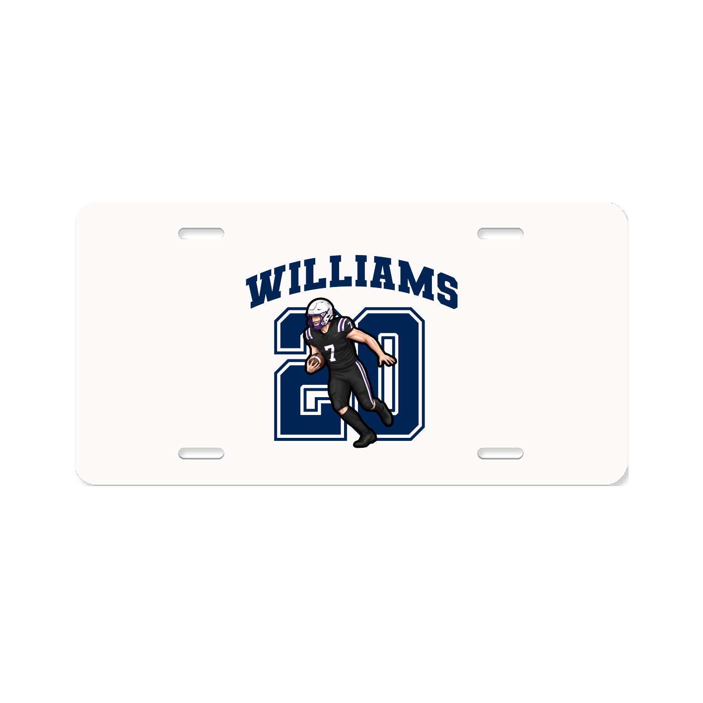License Plate — Number in Classic