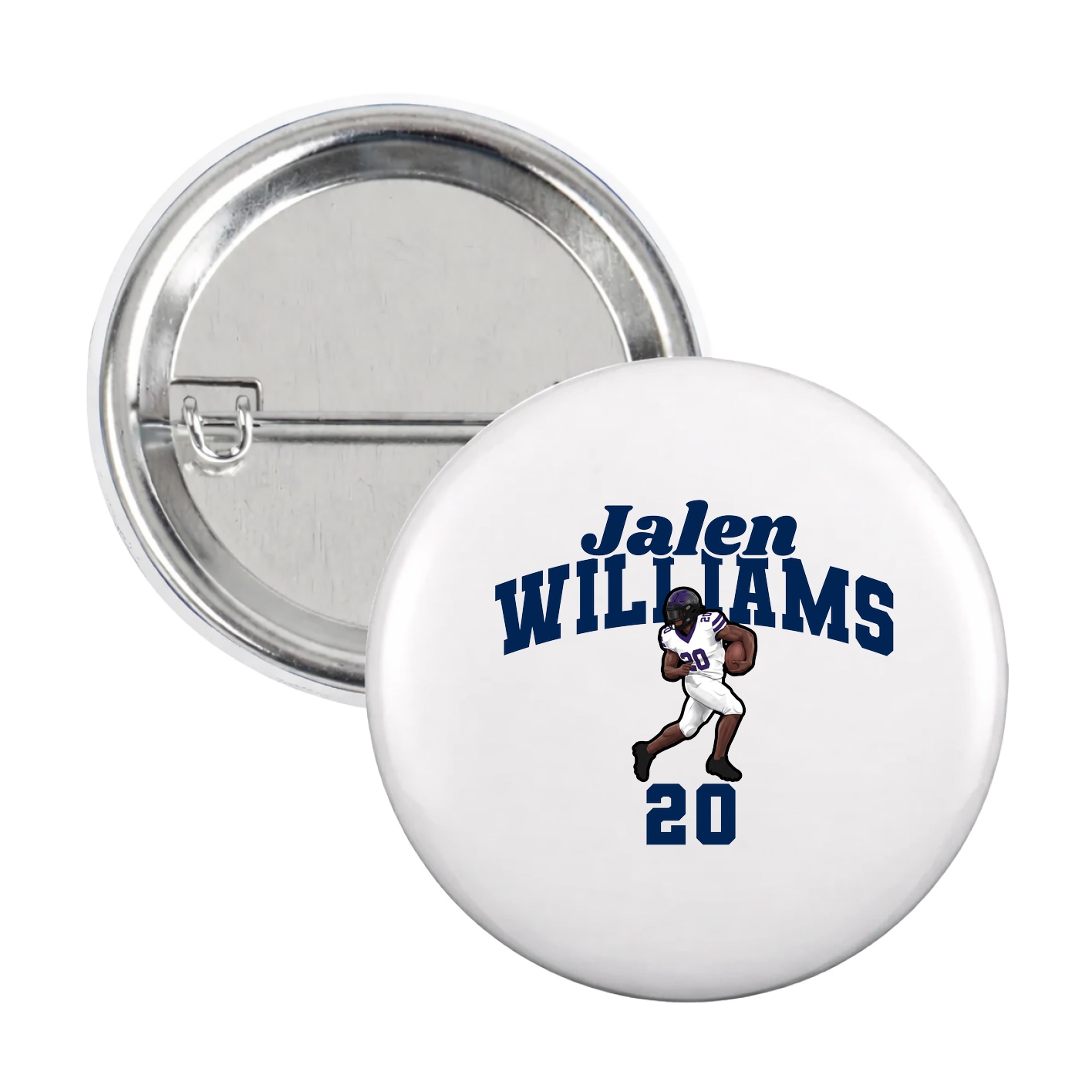 Game Day Button — Signature Arch in White