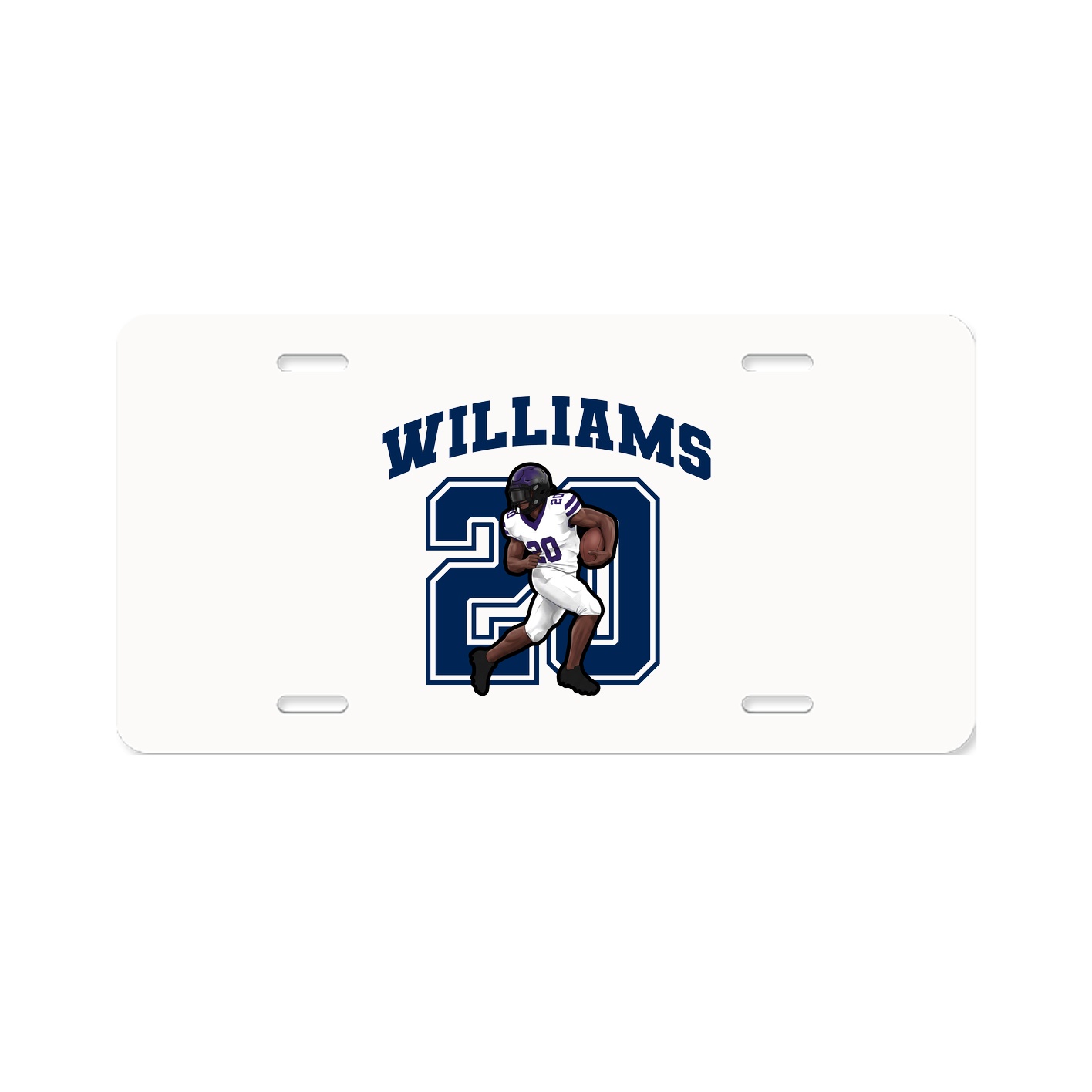 License Plate — Number in Classic